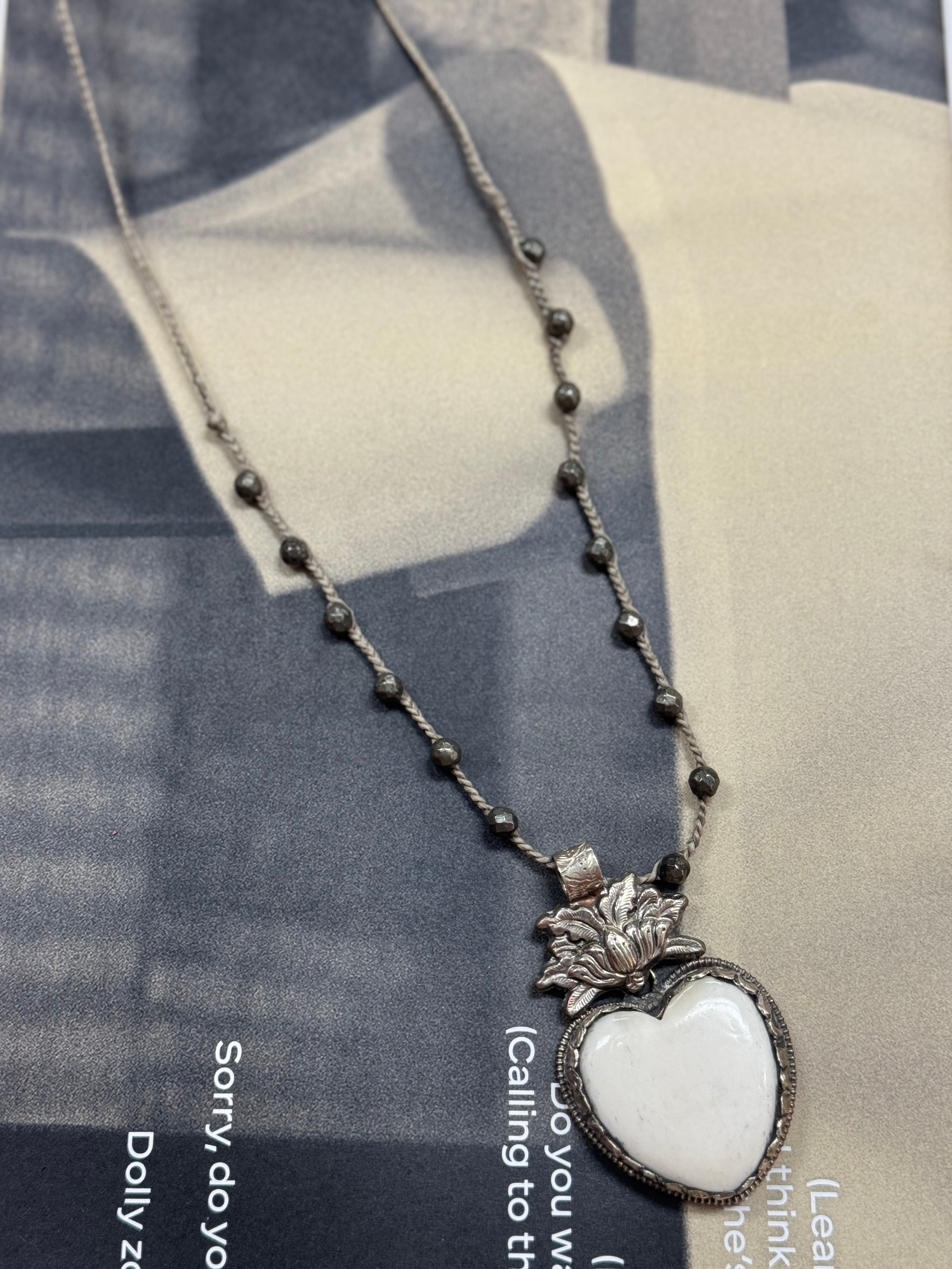 Bone Heart Necklace