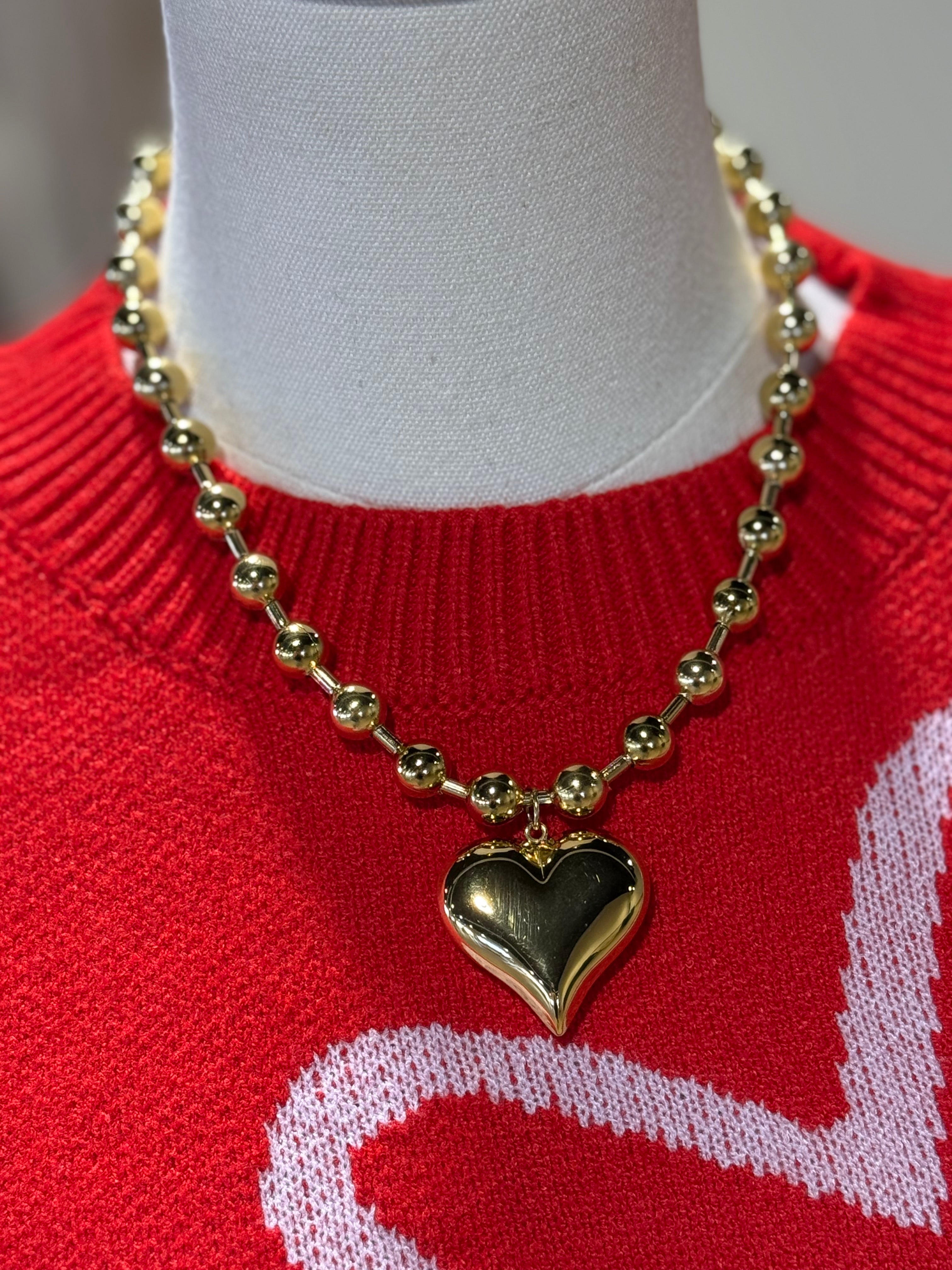 Chunky Heart Necklace