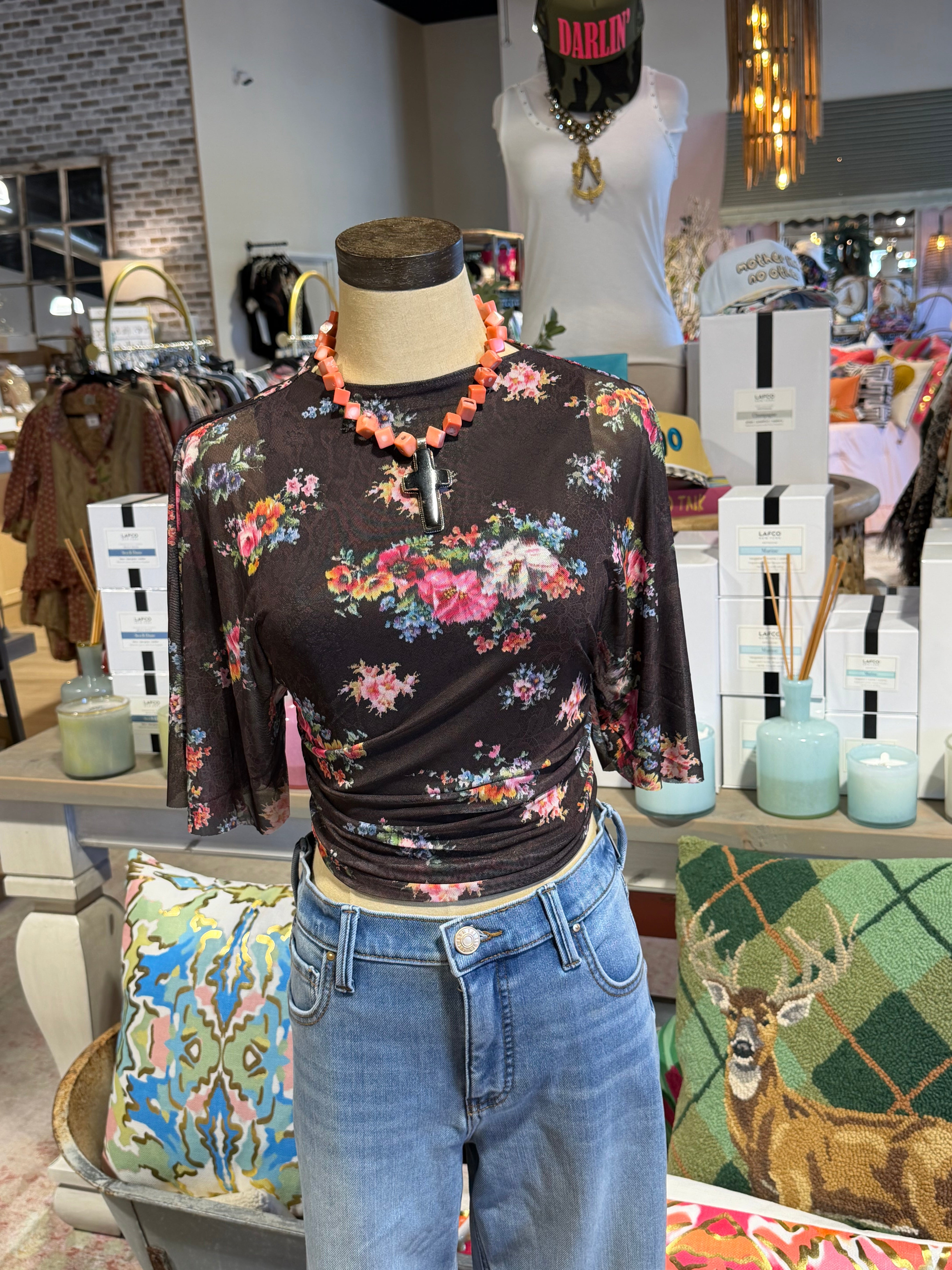 Khylie Top - Java Snake Floral