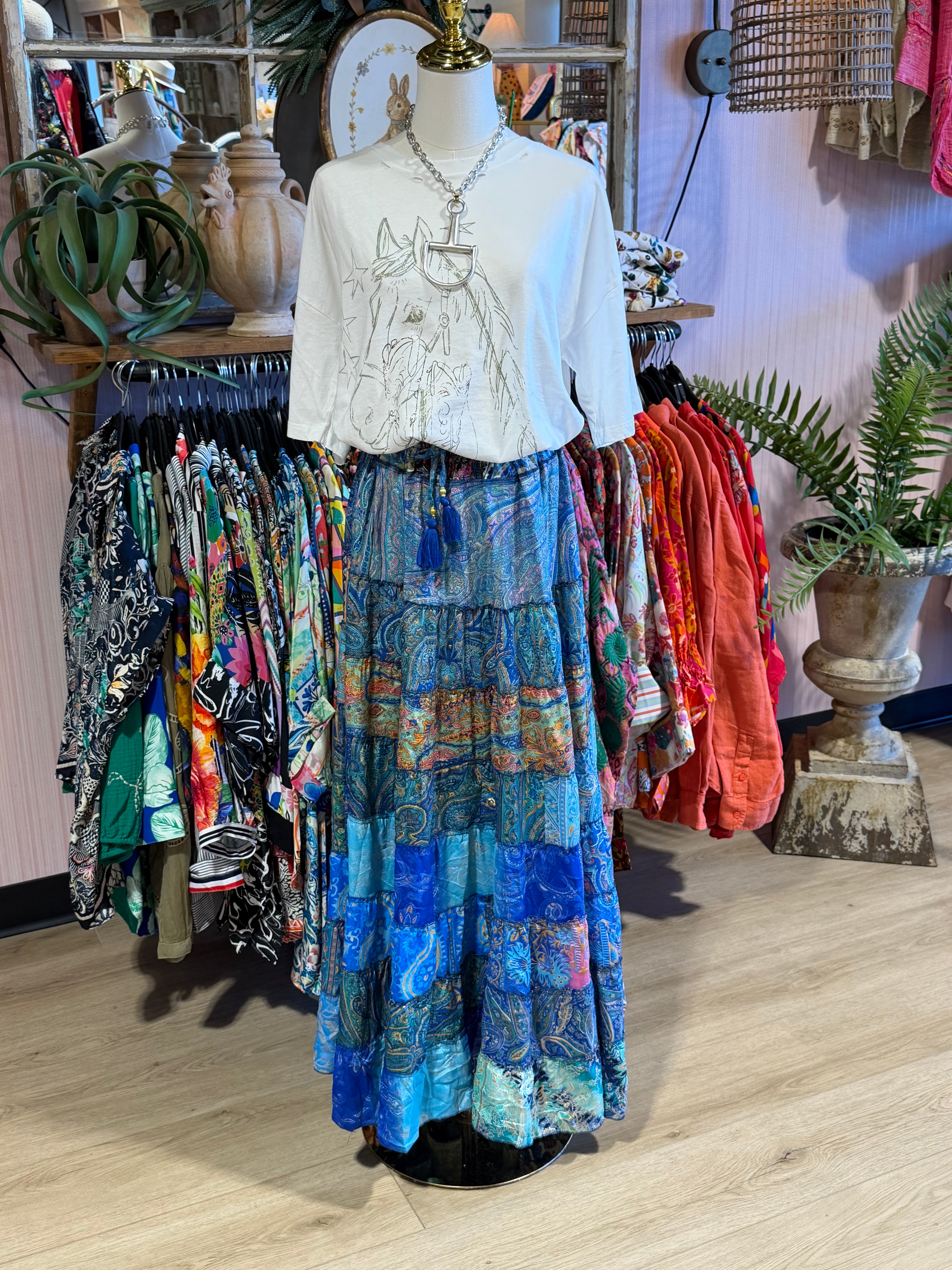 Boho Ruffle Skirt