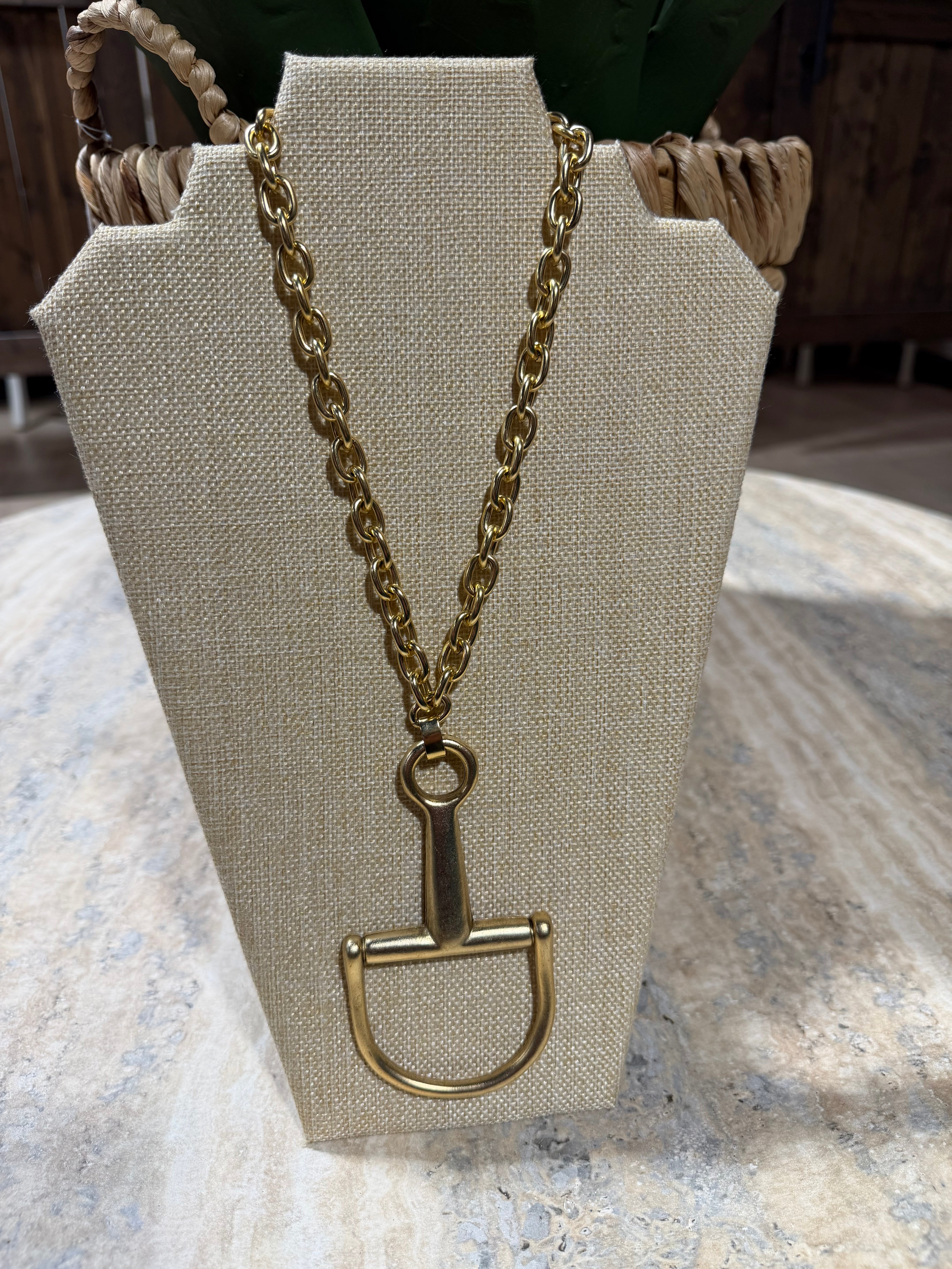Horse Stirrup Necklace