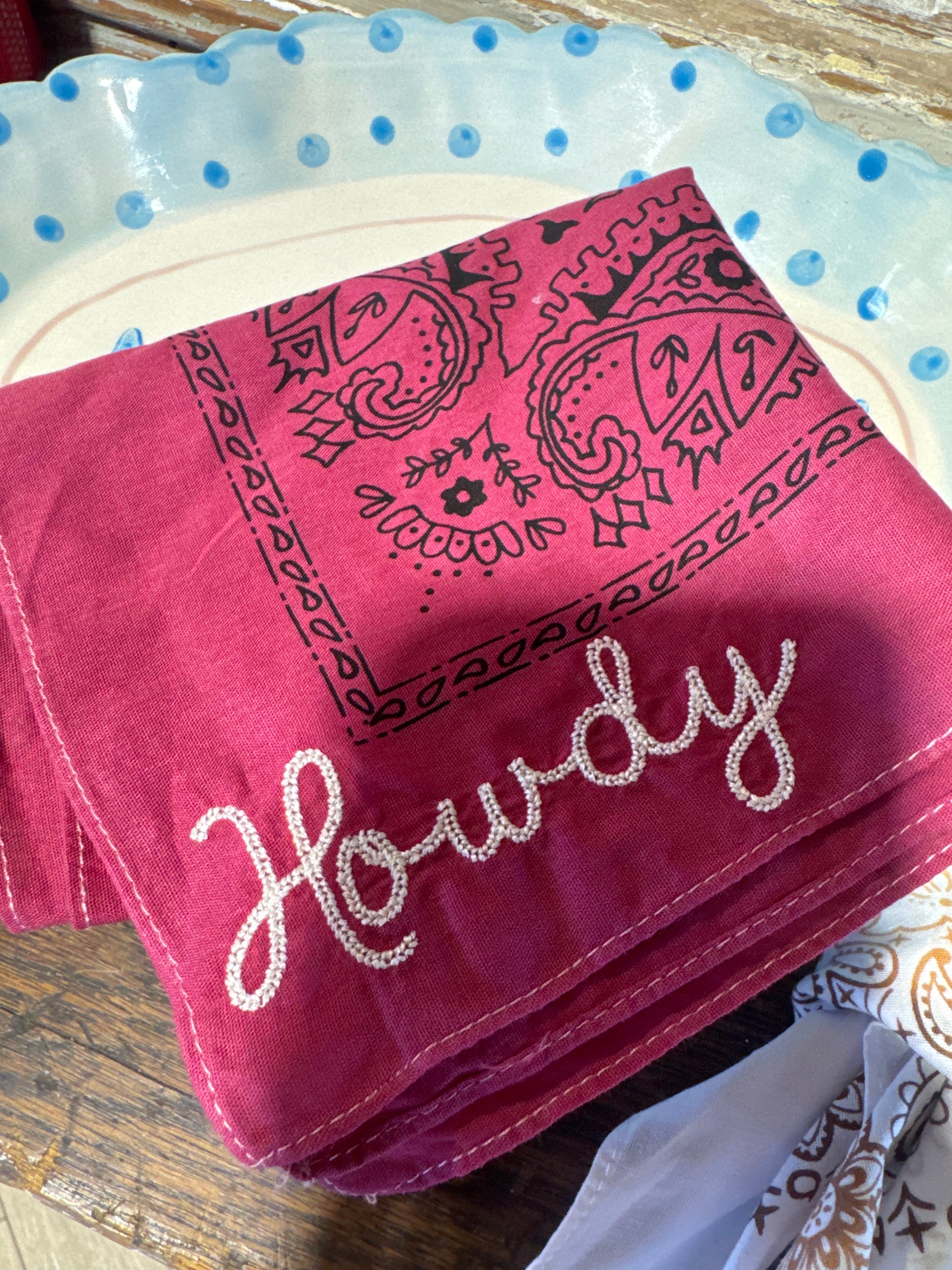 Game Day Embroidered Scarves