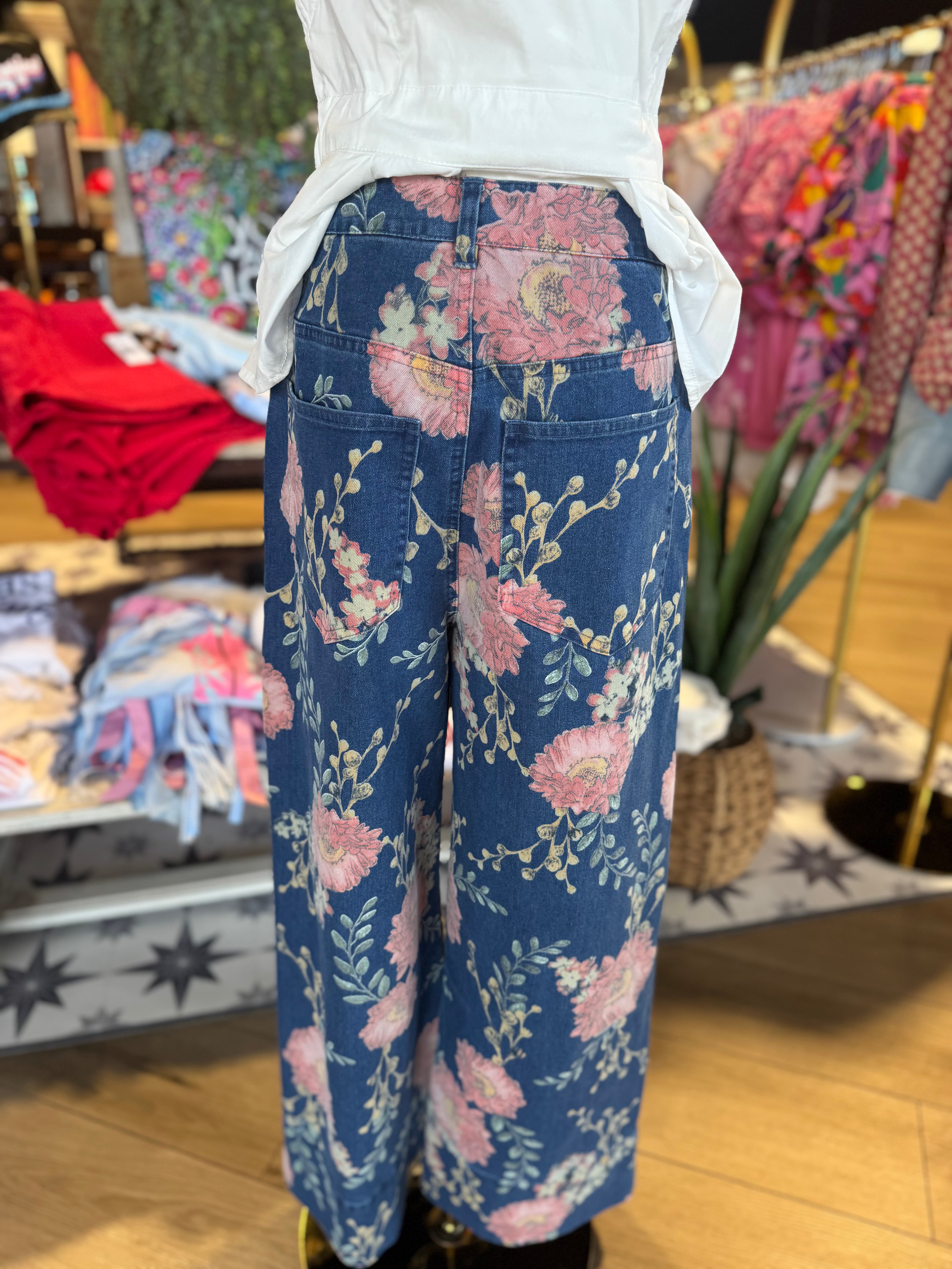 Rene Rae Floral Pants
