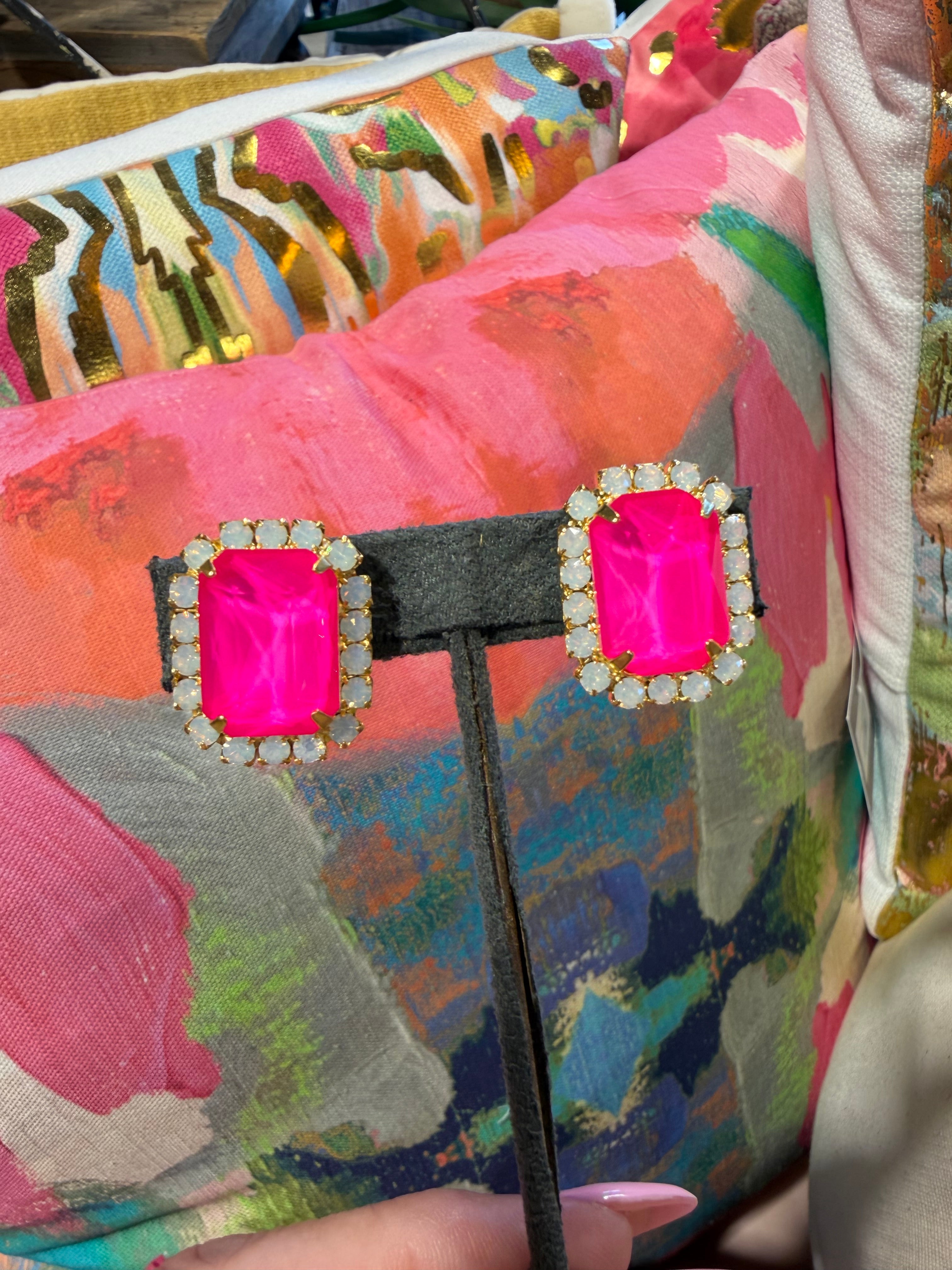 Pink Reef Studs