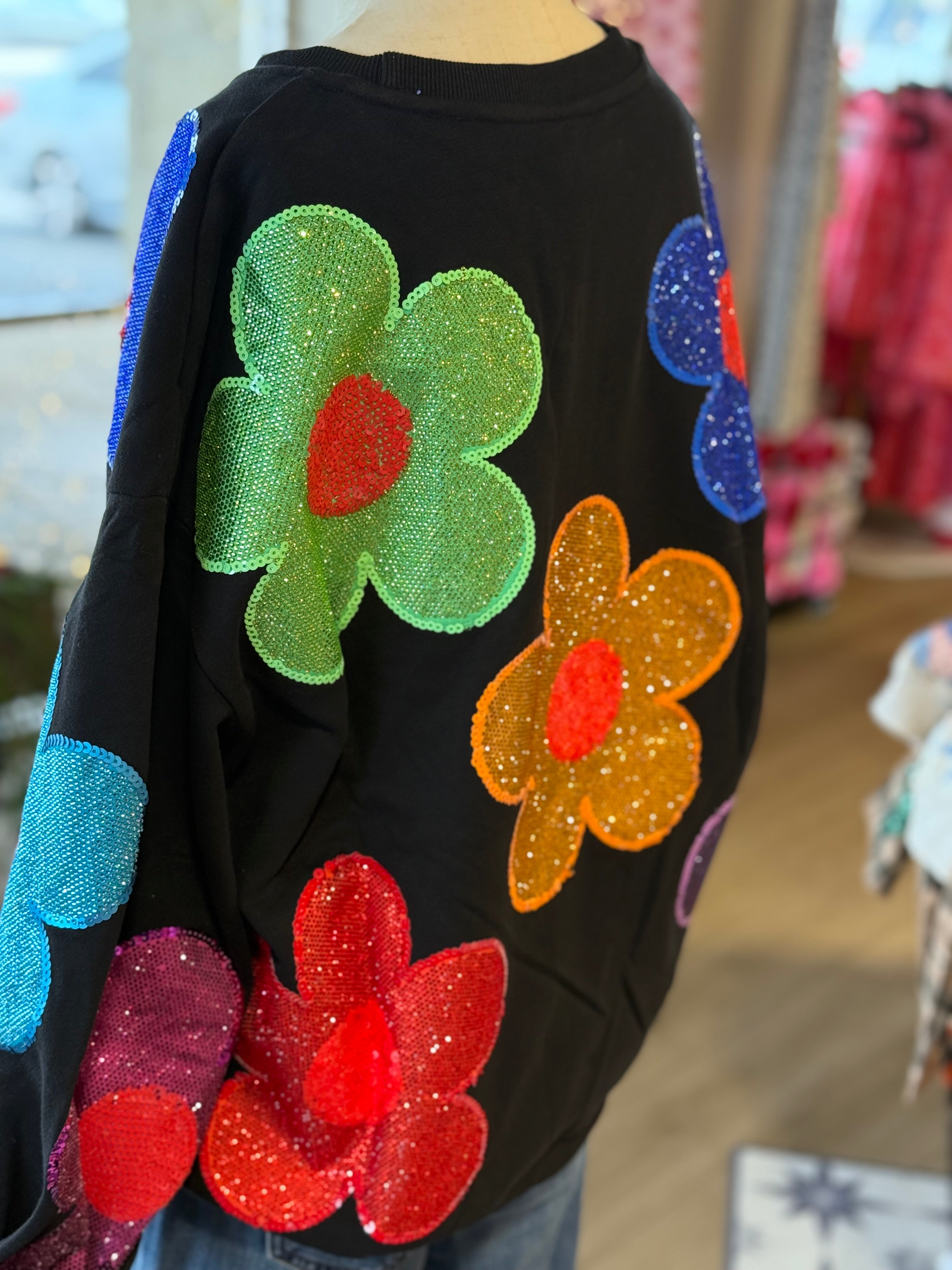 Rhinestone Daisy Sweatshirt