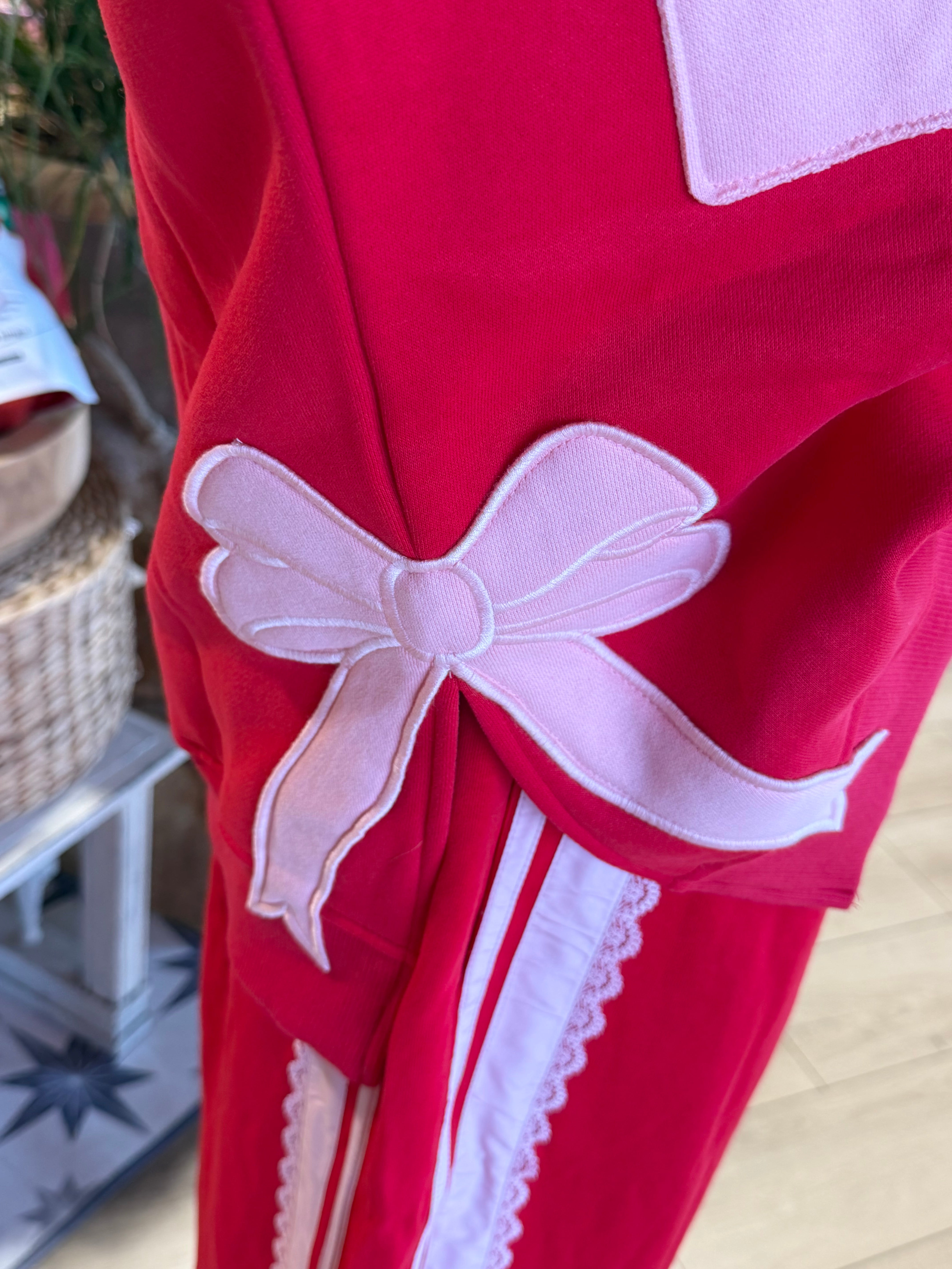 Love & Side Bow Sweatshirt