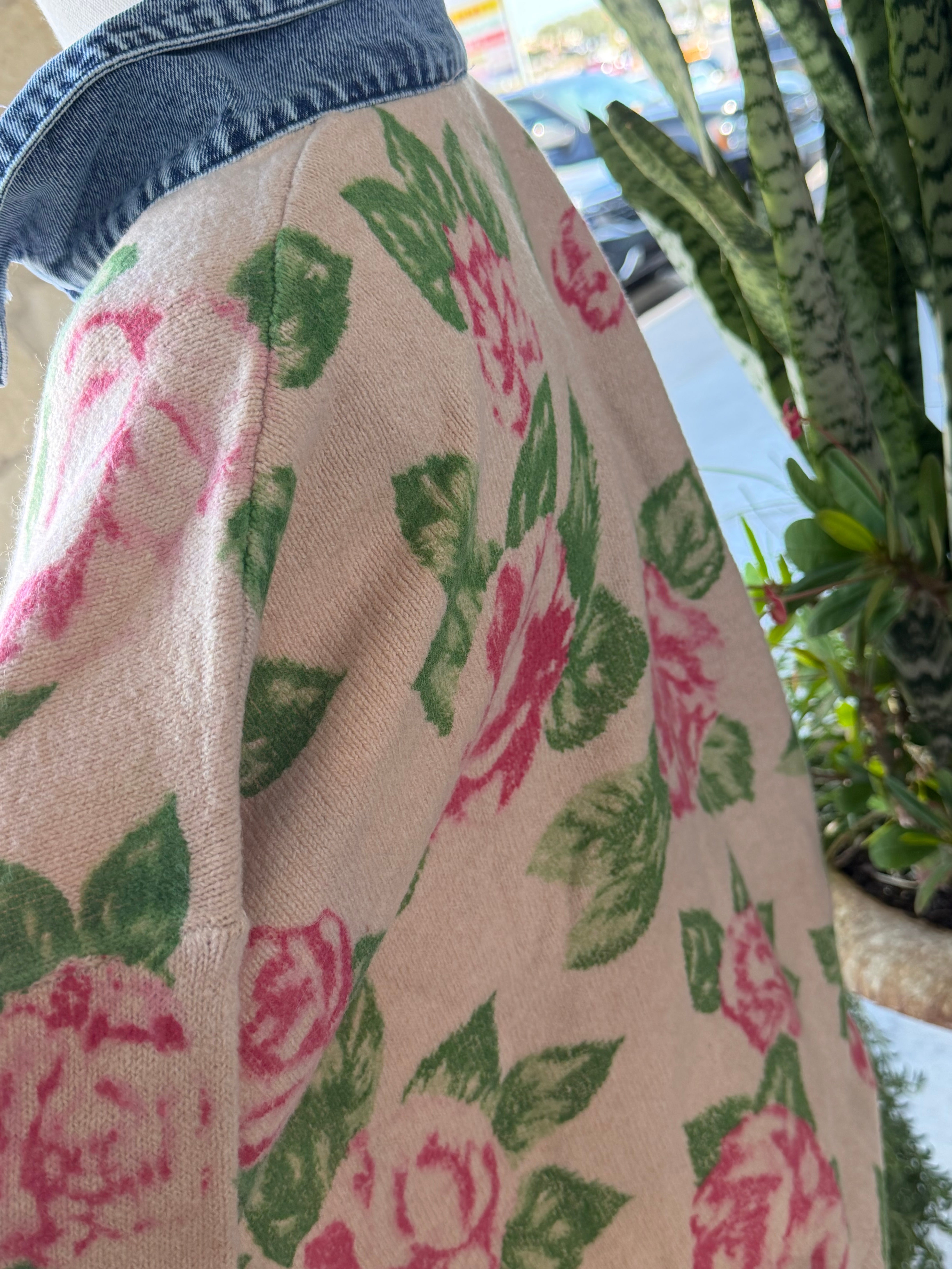 FLOWERs & Denim CARDIGAN TOP