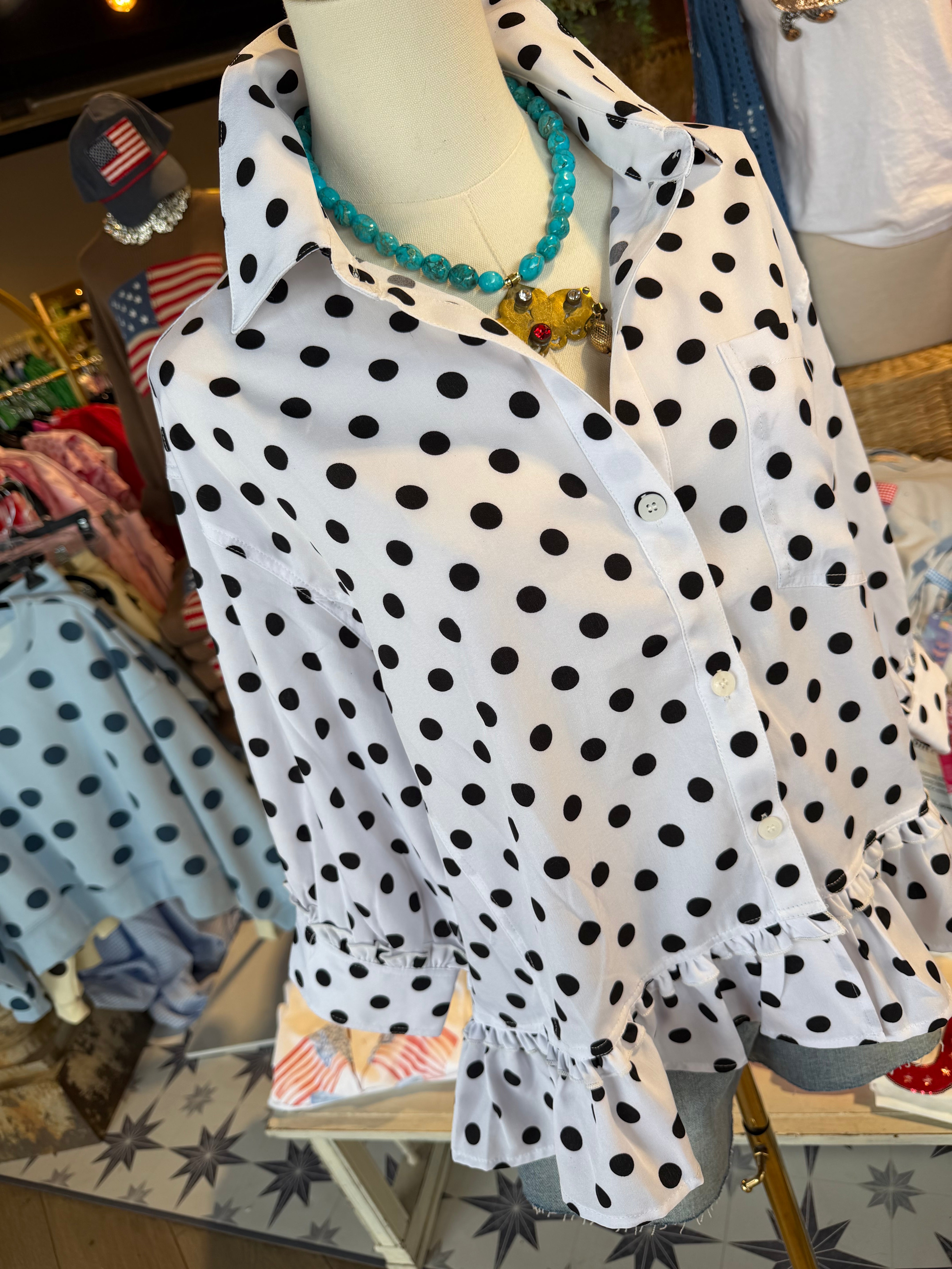 Polka Dot Alley Top