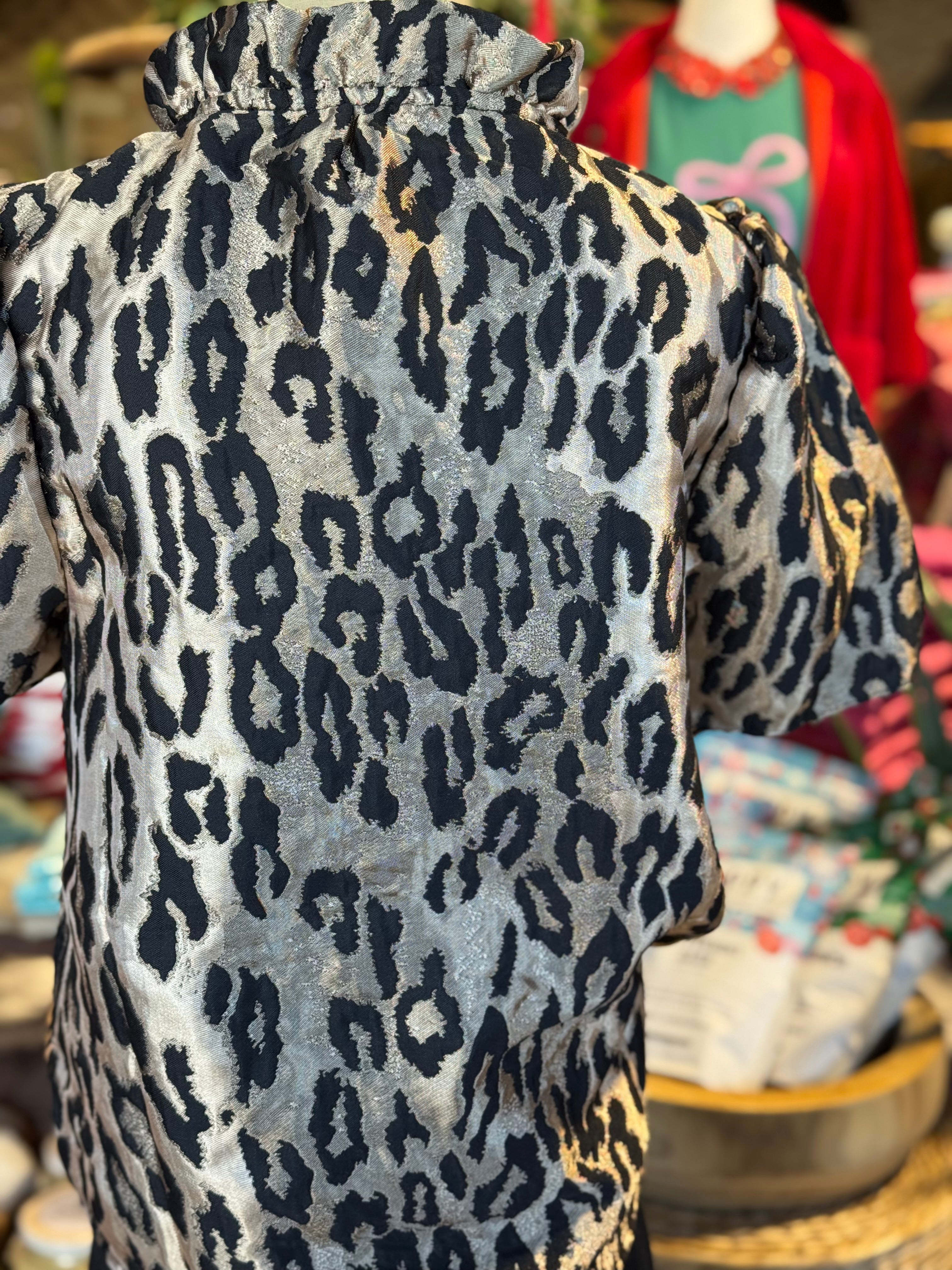 Metallic Cheetah Top