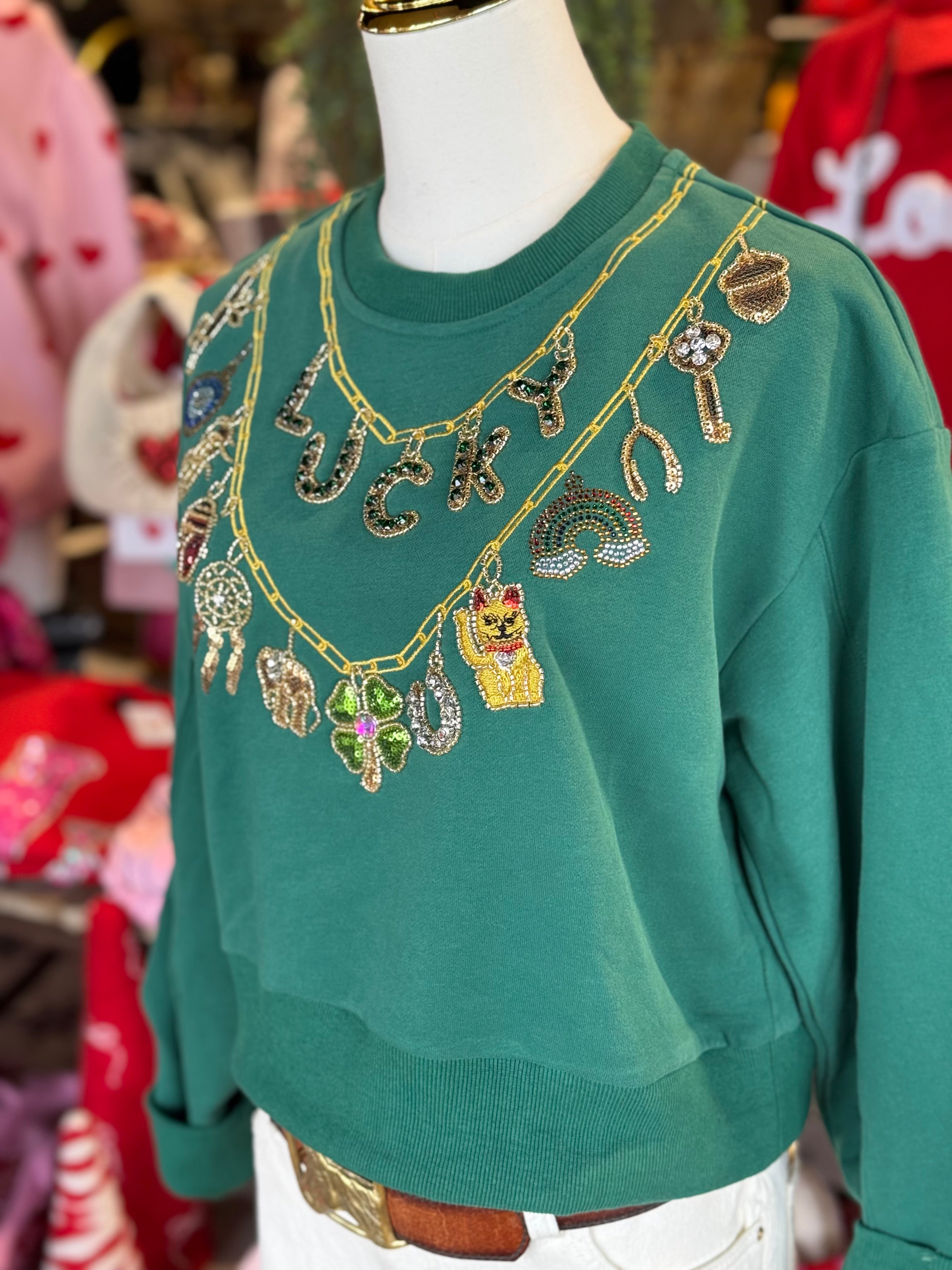 St. Patty's Icon Cropped Sweater