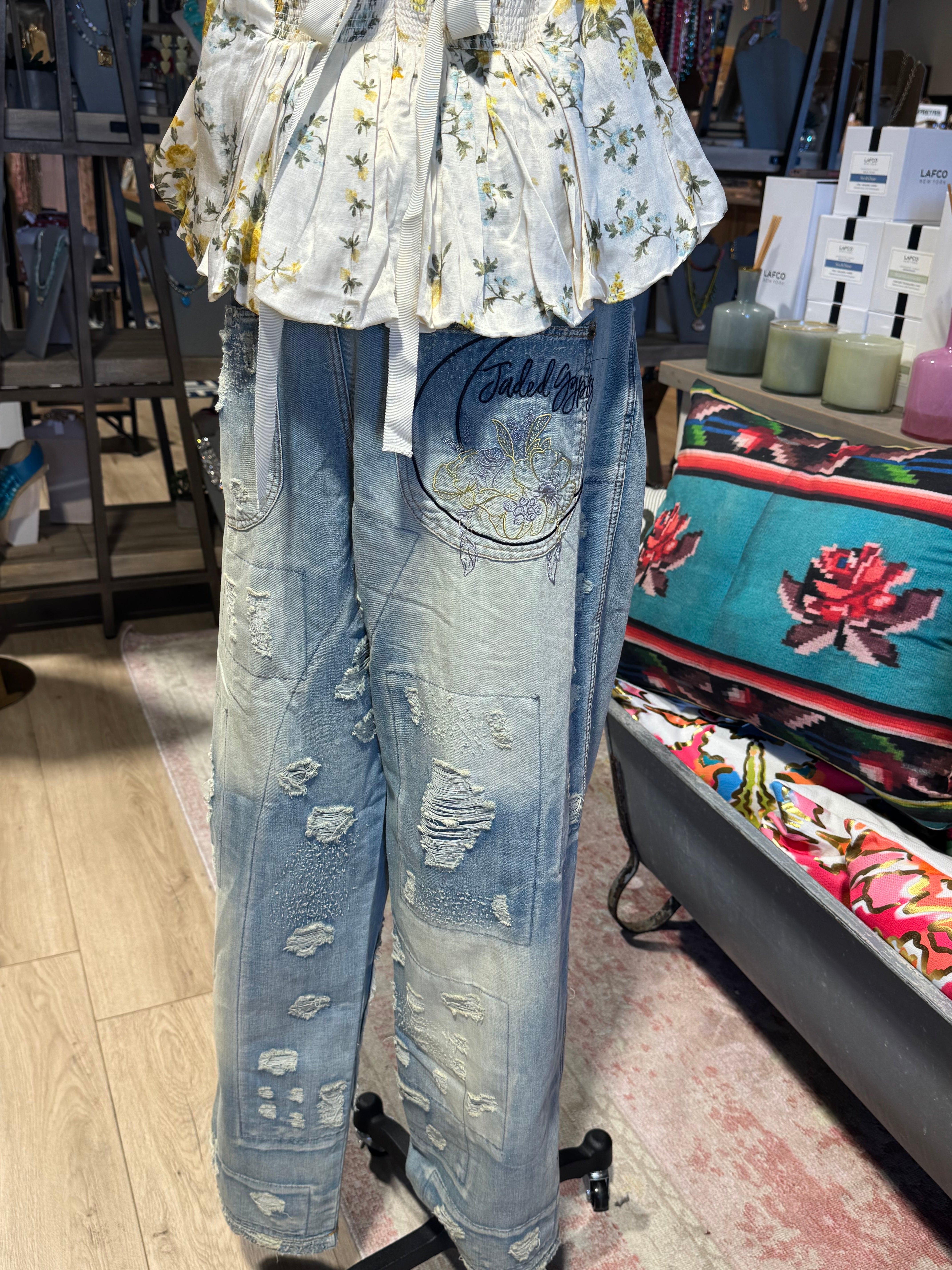 Classic Peace and Love Jeans