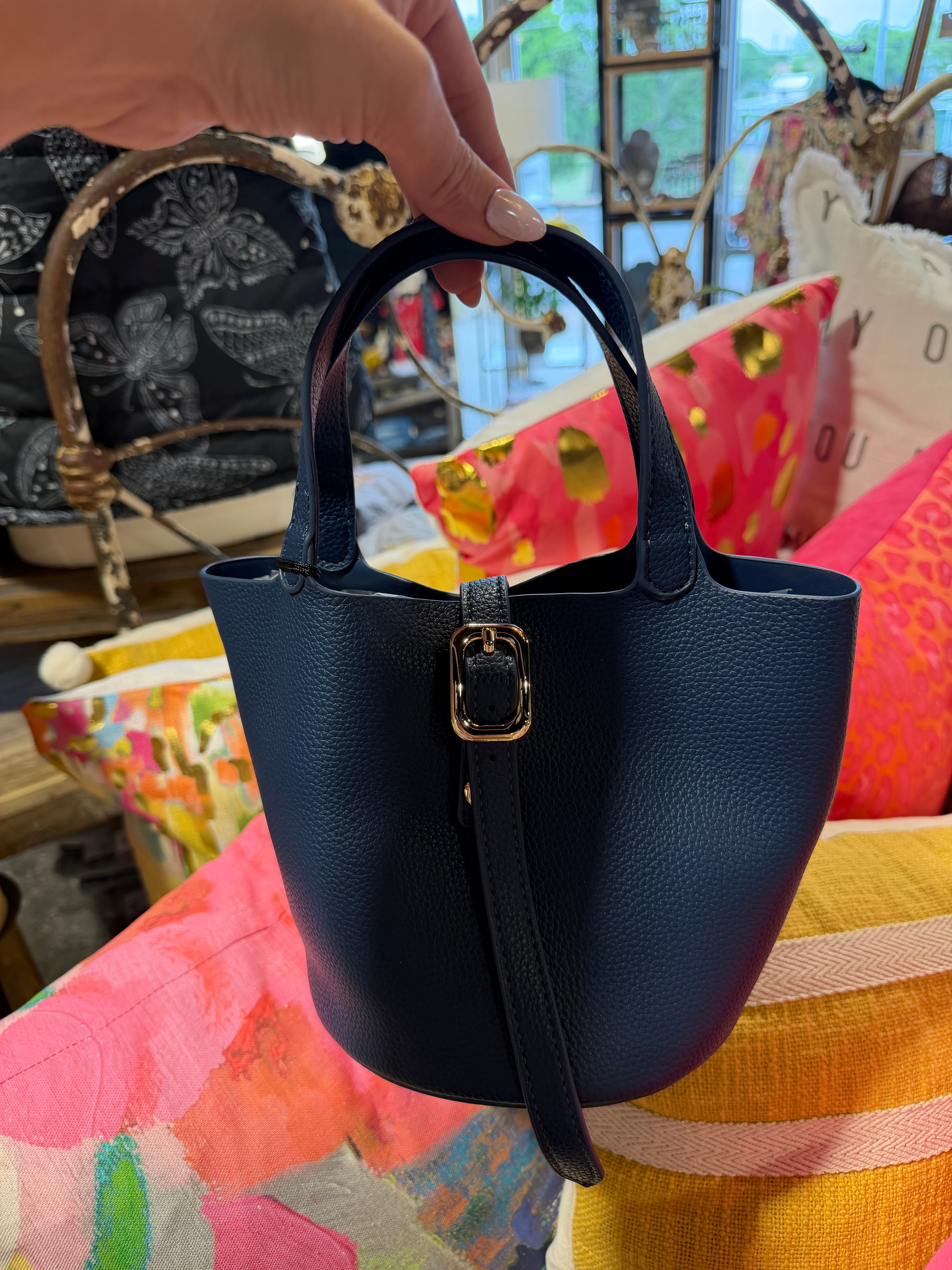 Joya Bag (Navy : Taupe)