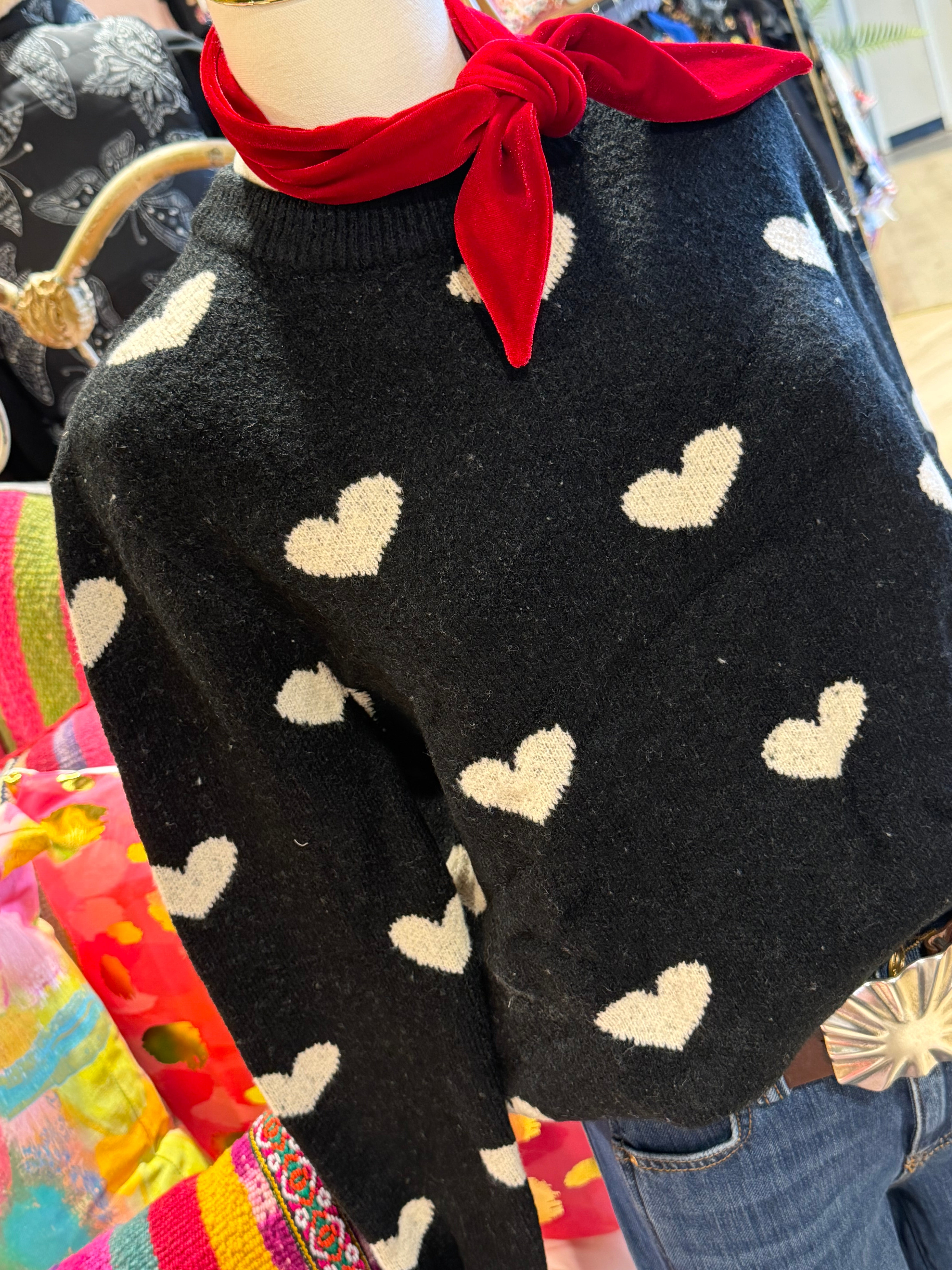 Black Heart Sweater