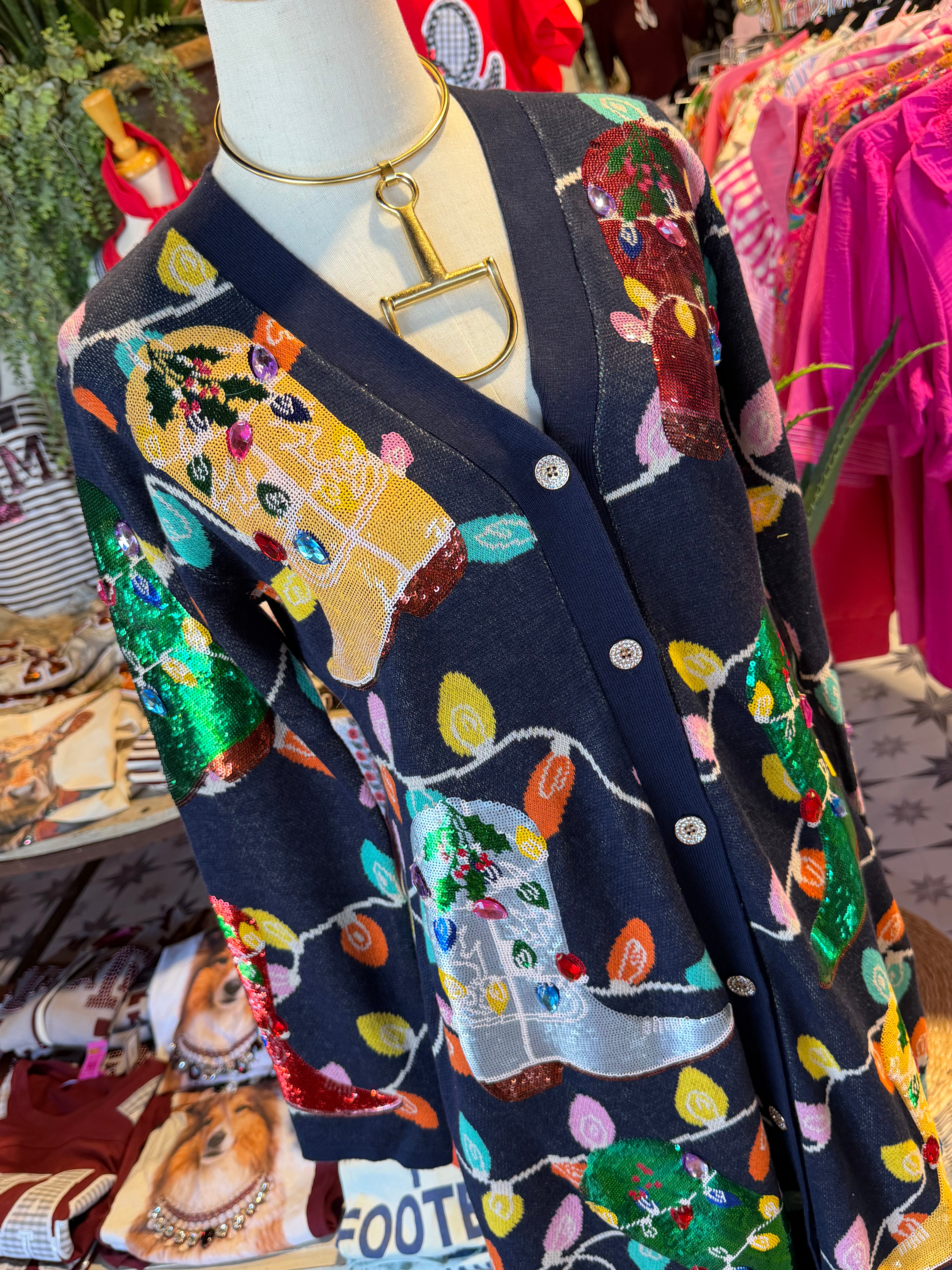 Christmas Cowboy Boot Dress