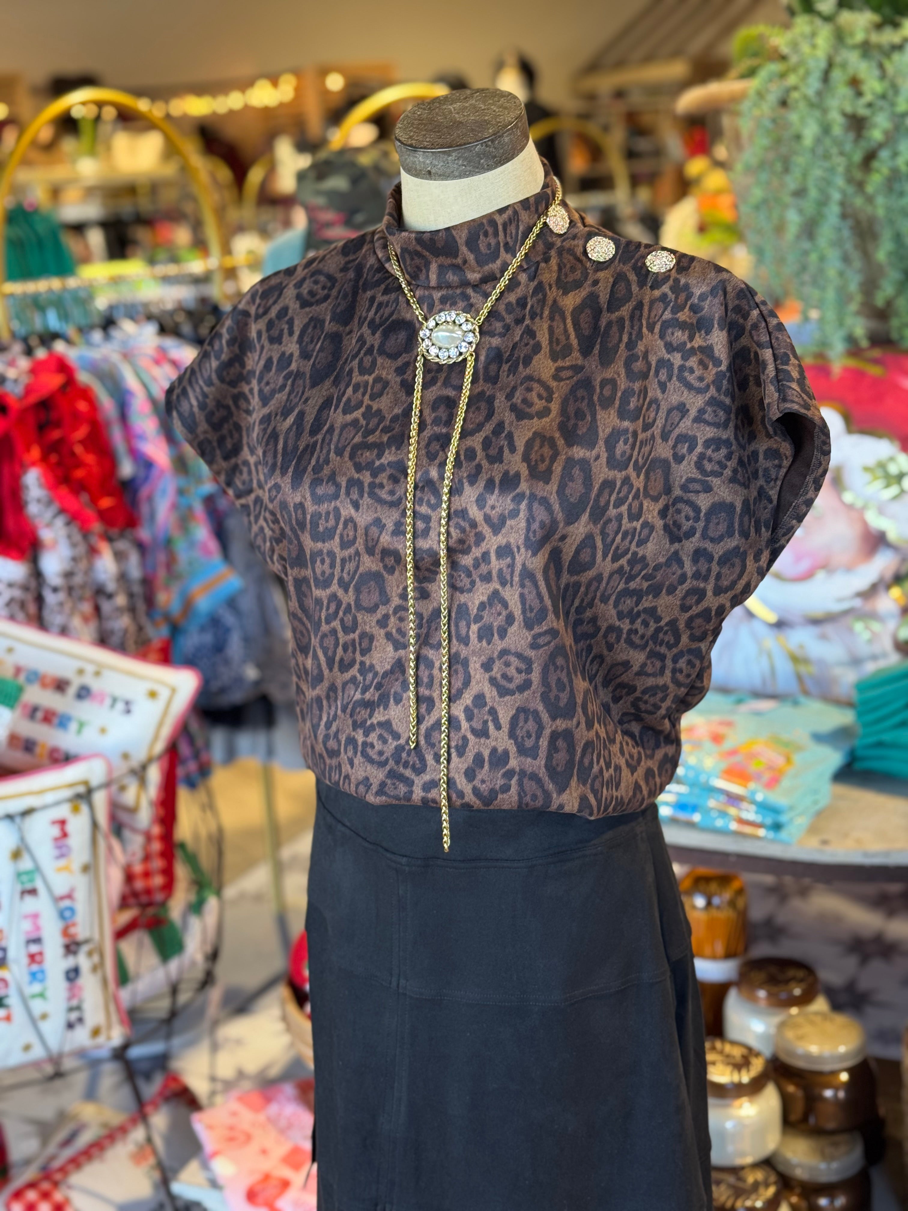 Catherine Cheetah Top