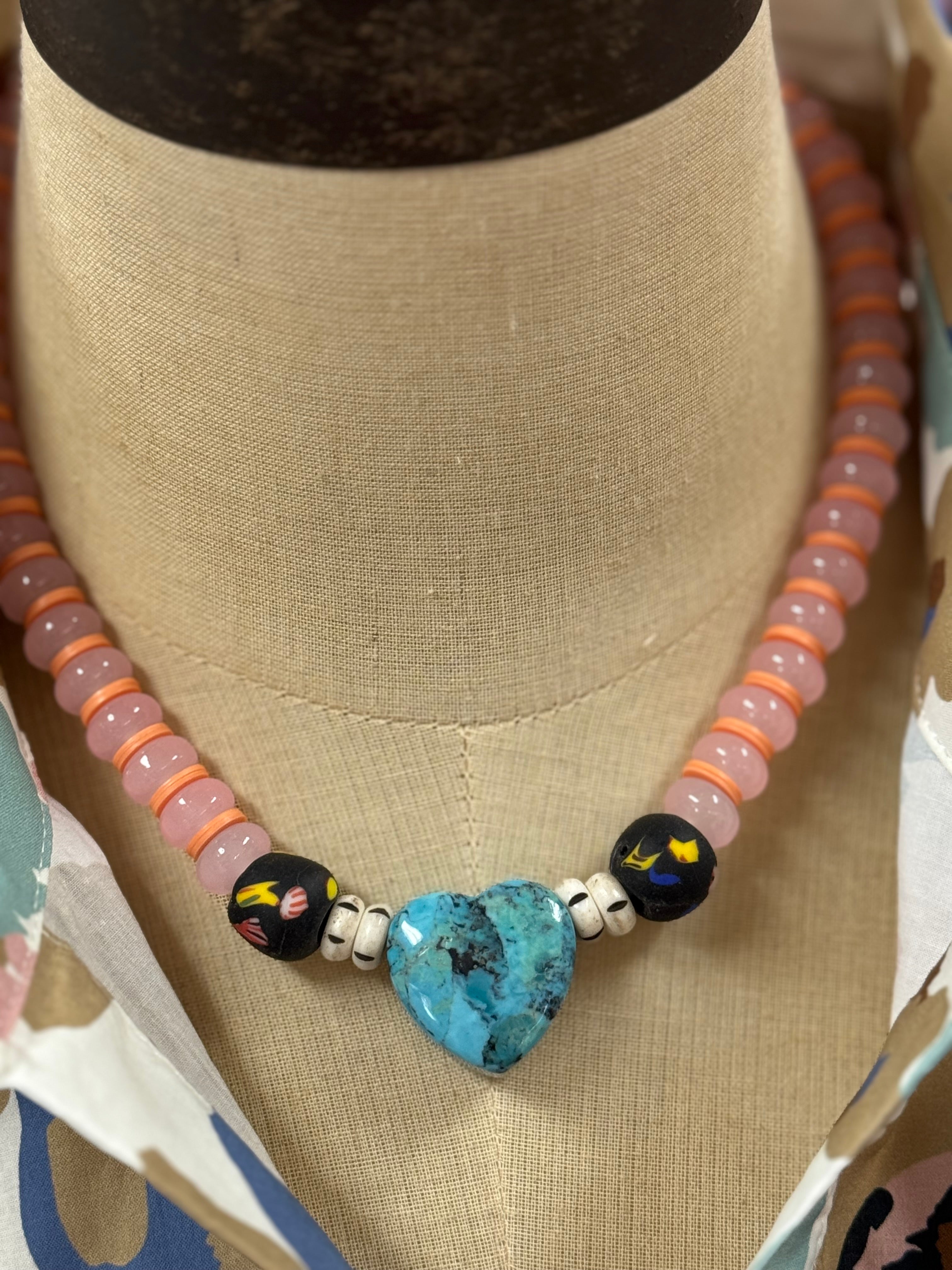 Turquoise Heart Necklace