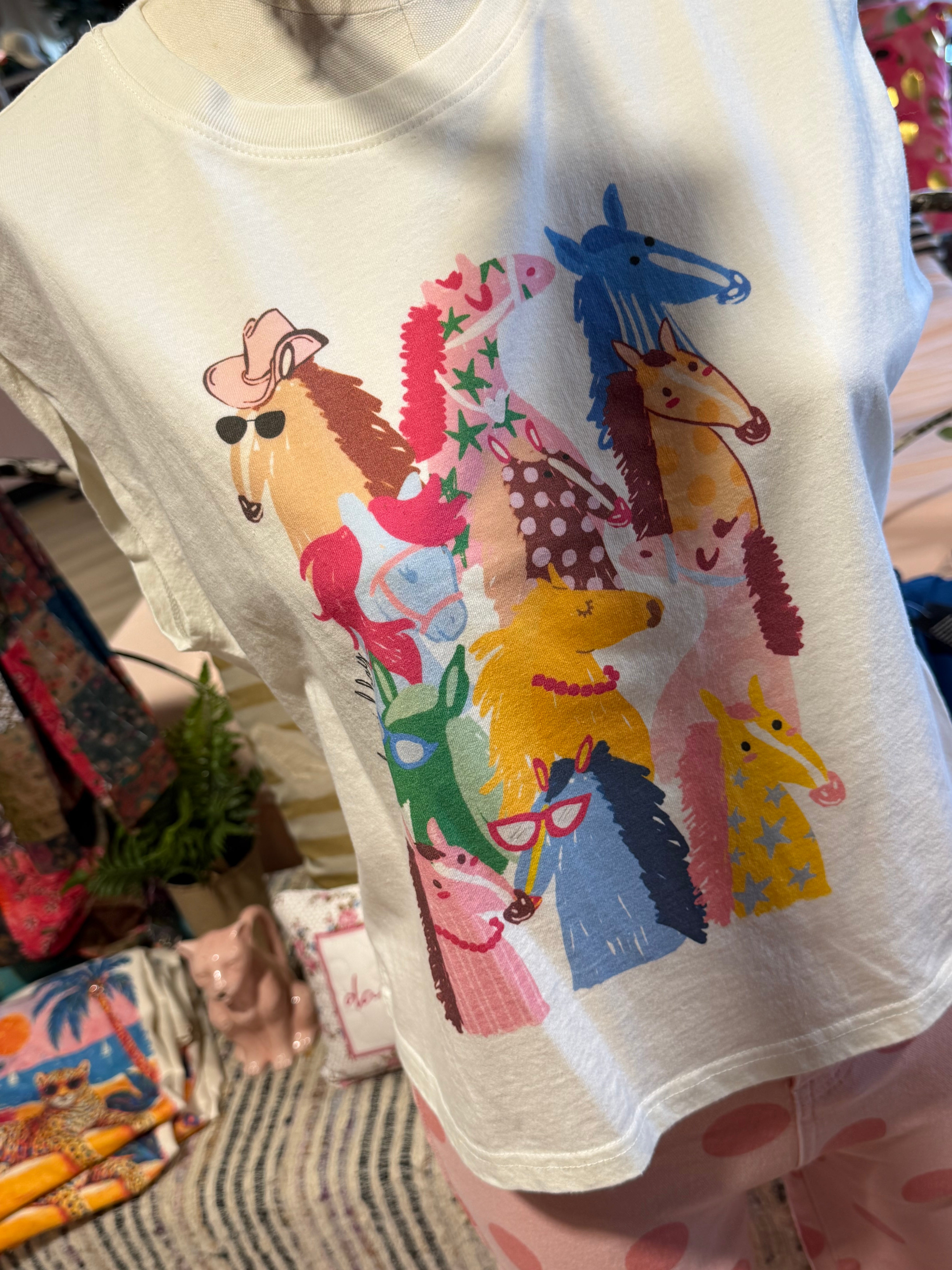 Horse Collage Tank
