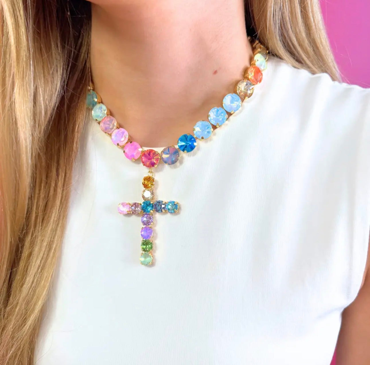 Lorelei Cross Necklace