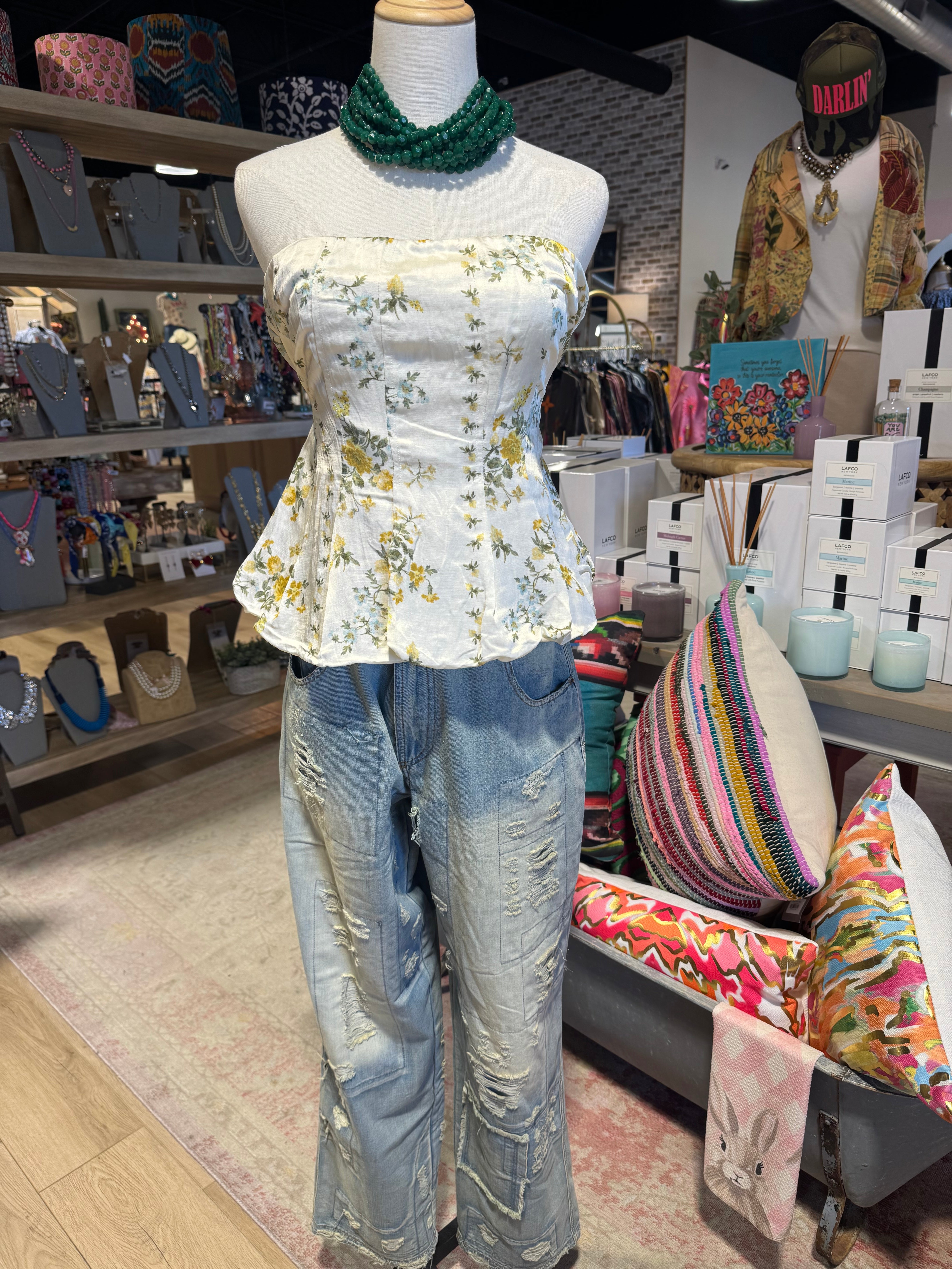 Classic Peace and Love Jeans