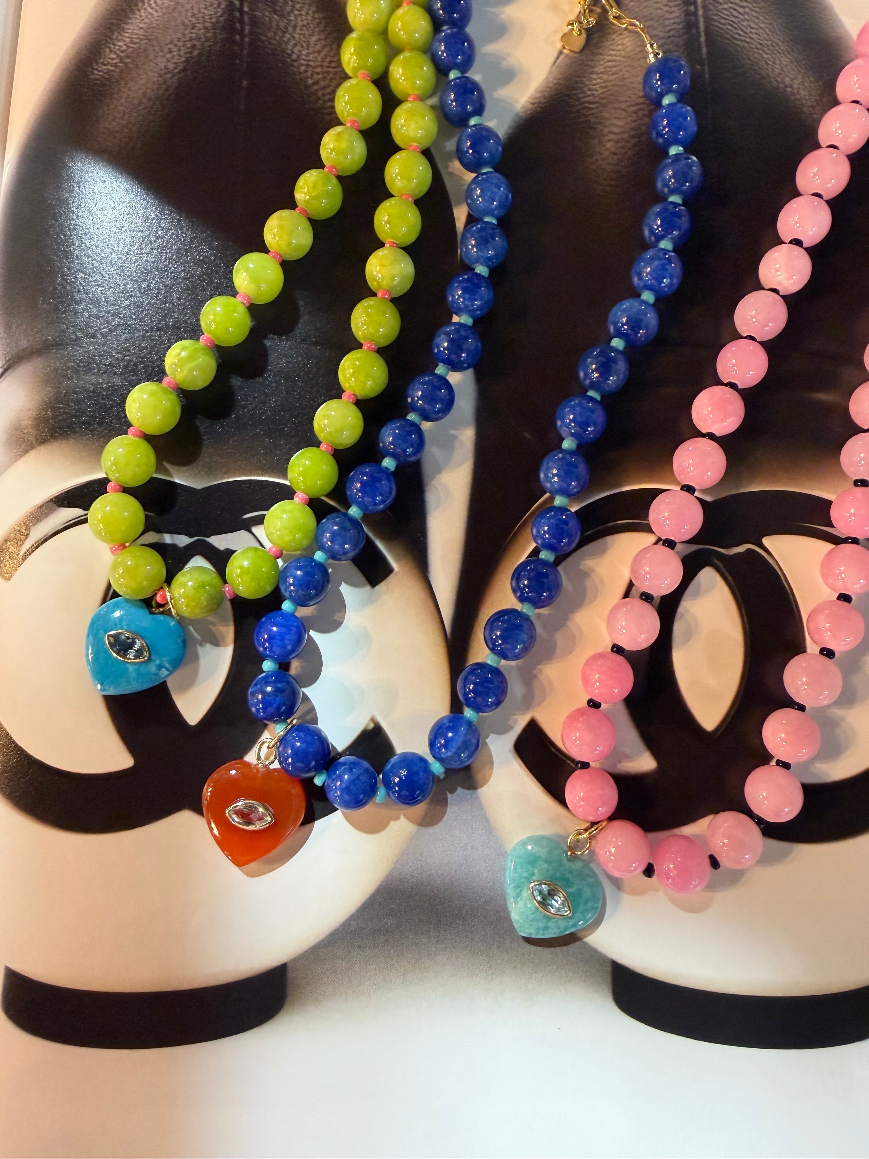 Candy Heart Beaded Necklace