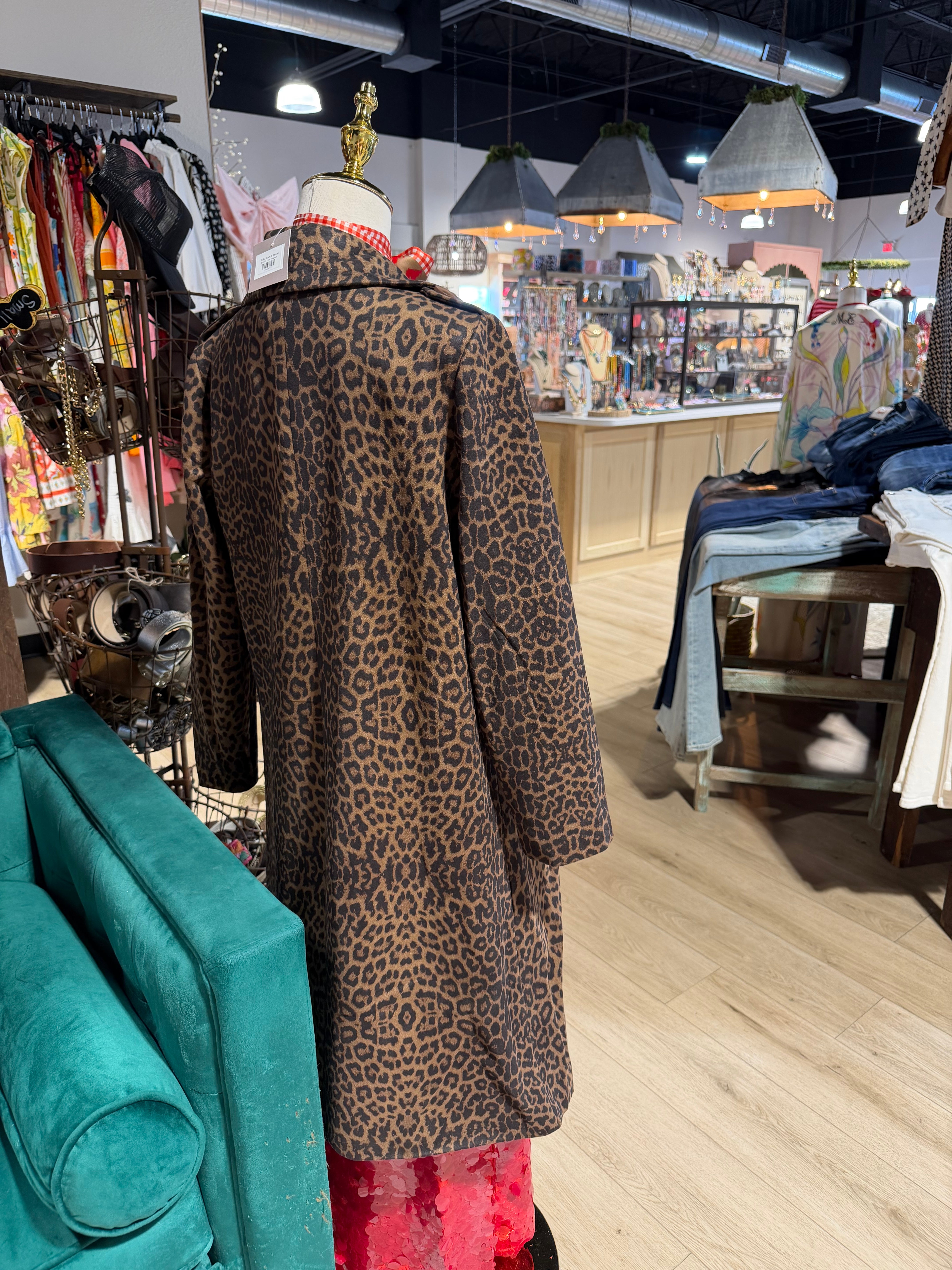 Leopard Trench Coat
