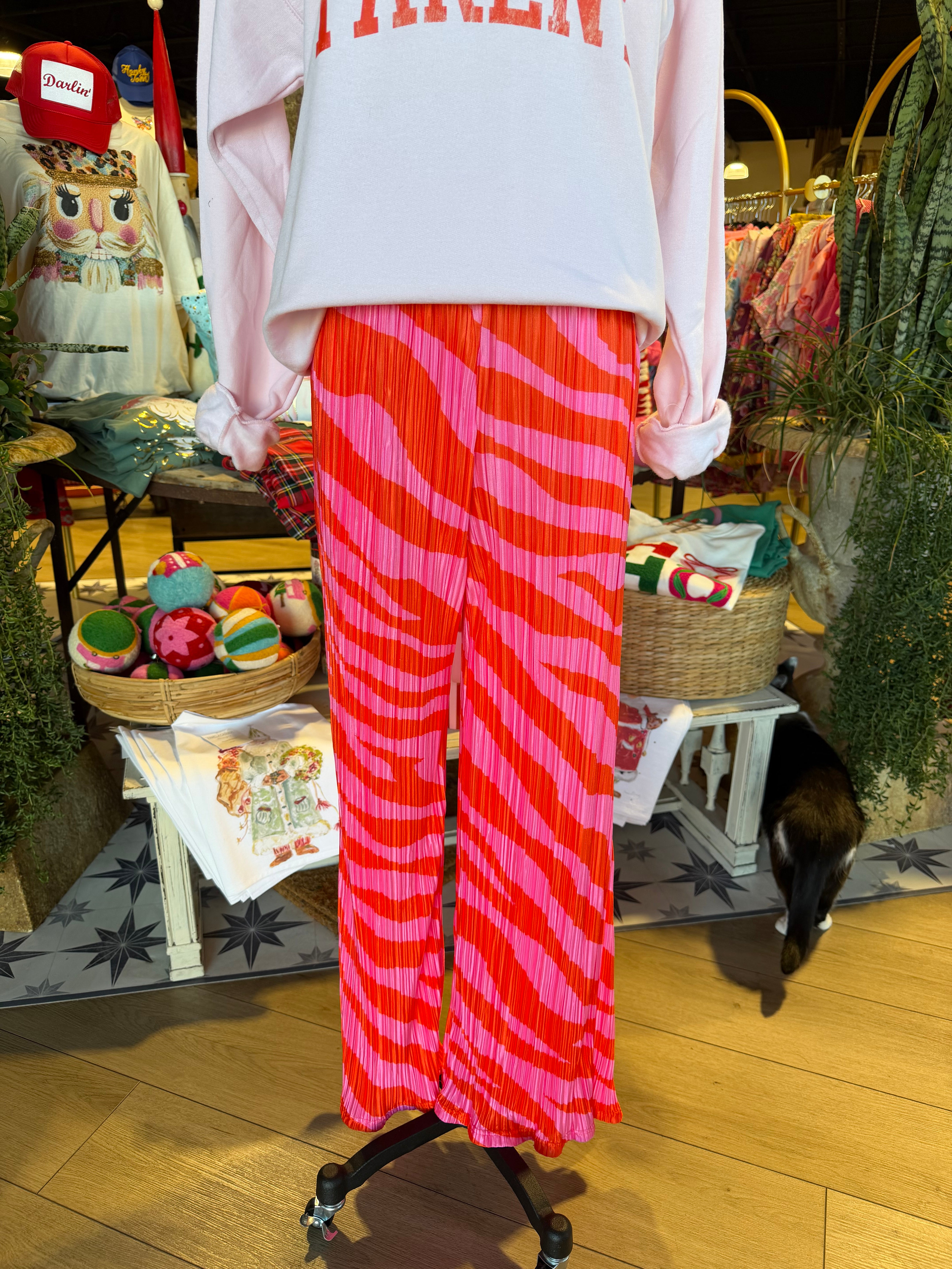 Zebra Textured Pants