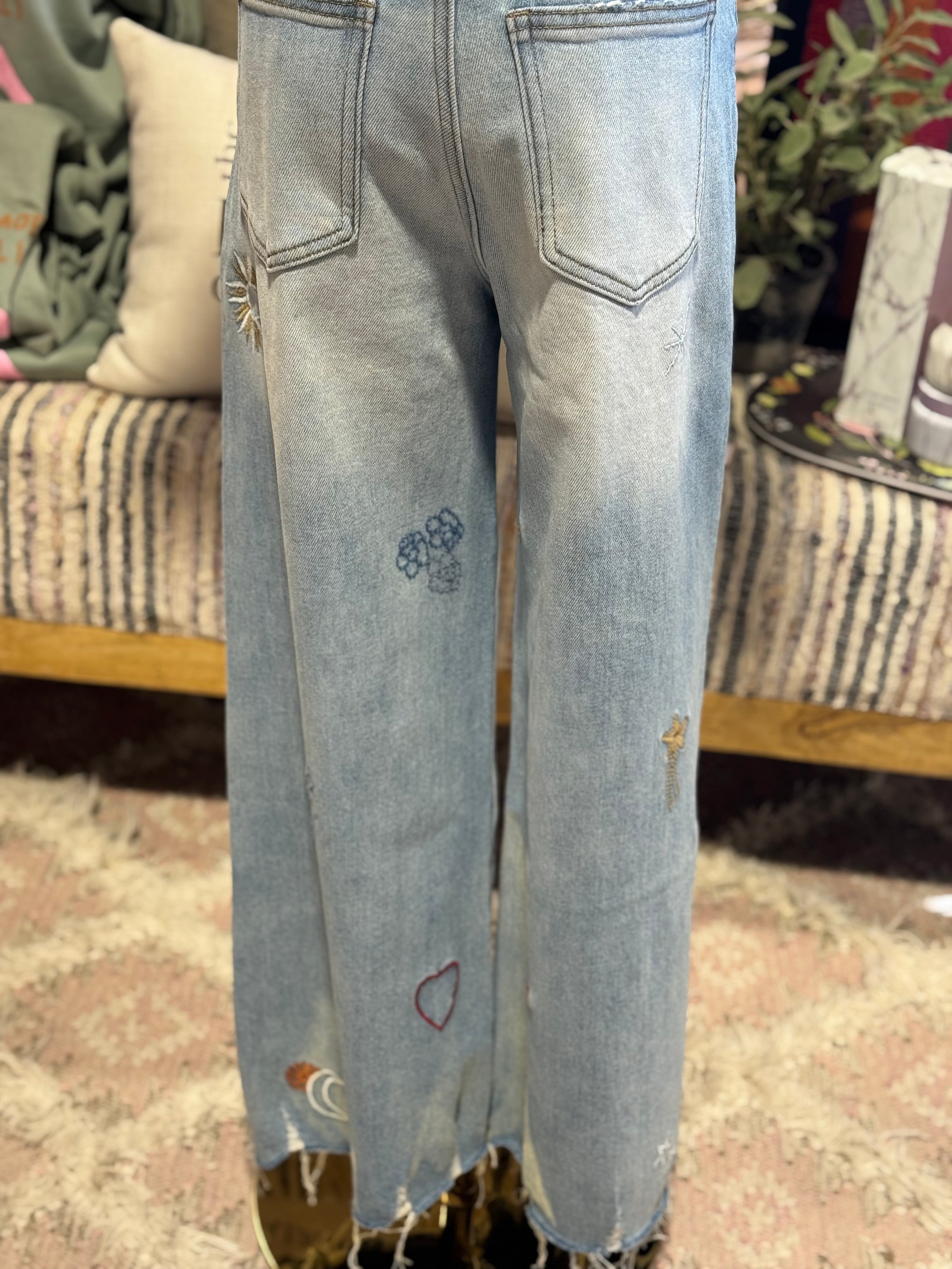Tori Embroidered Jean