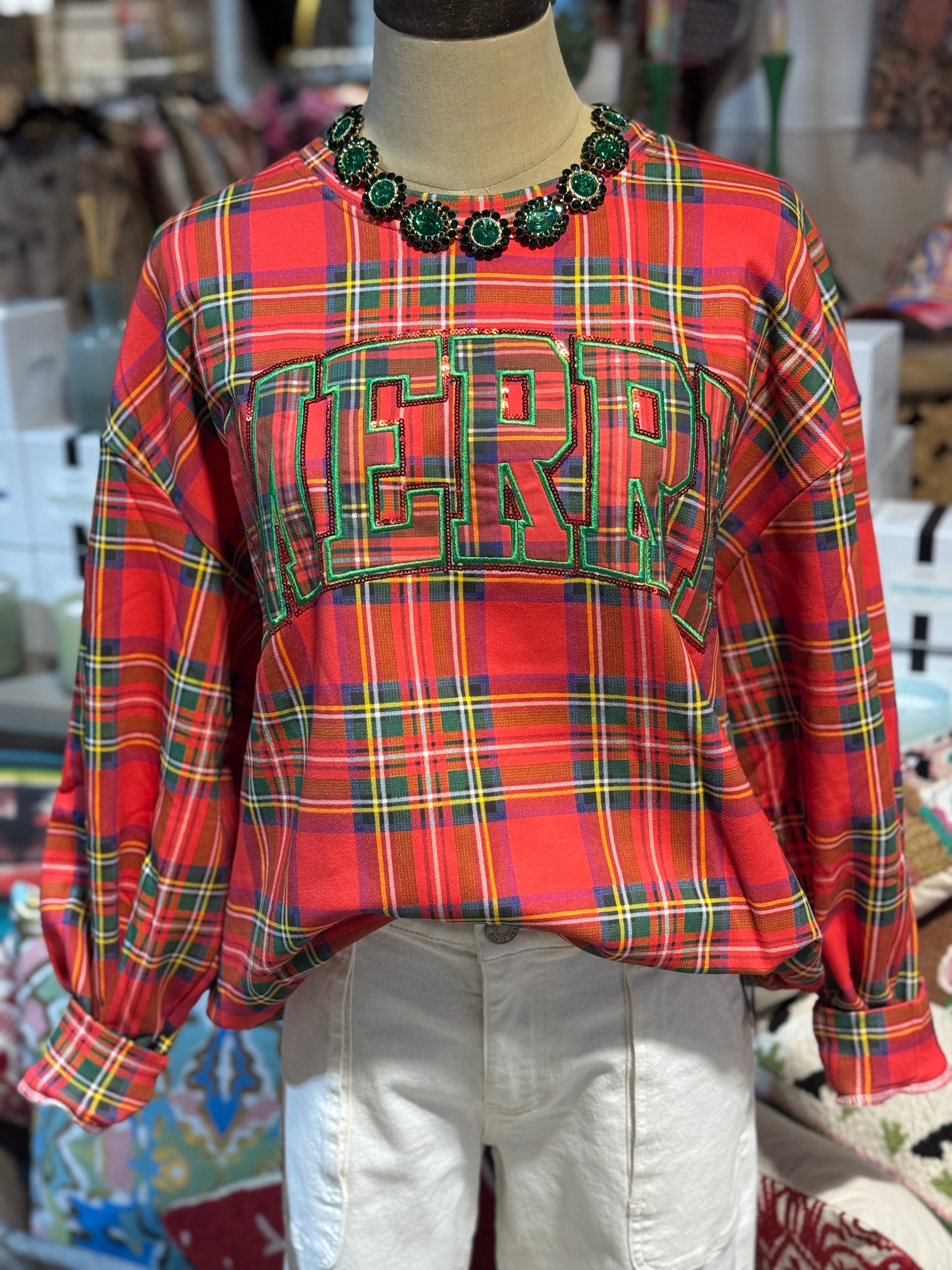 Red Plaid Merry