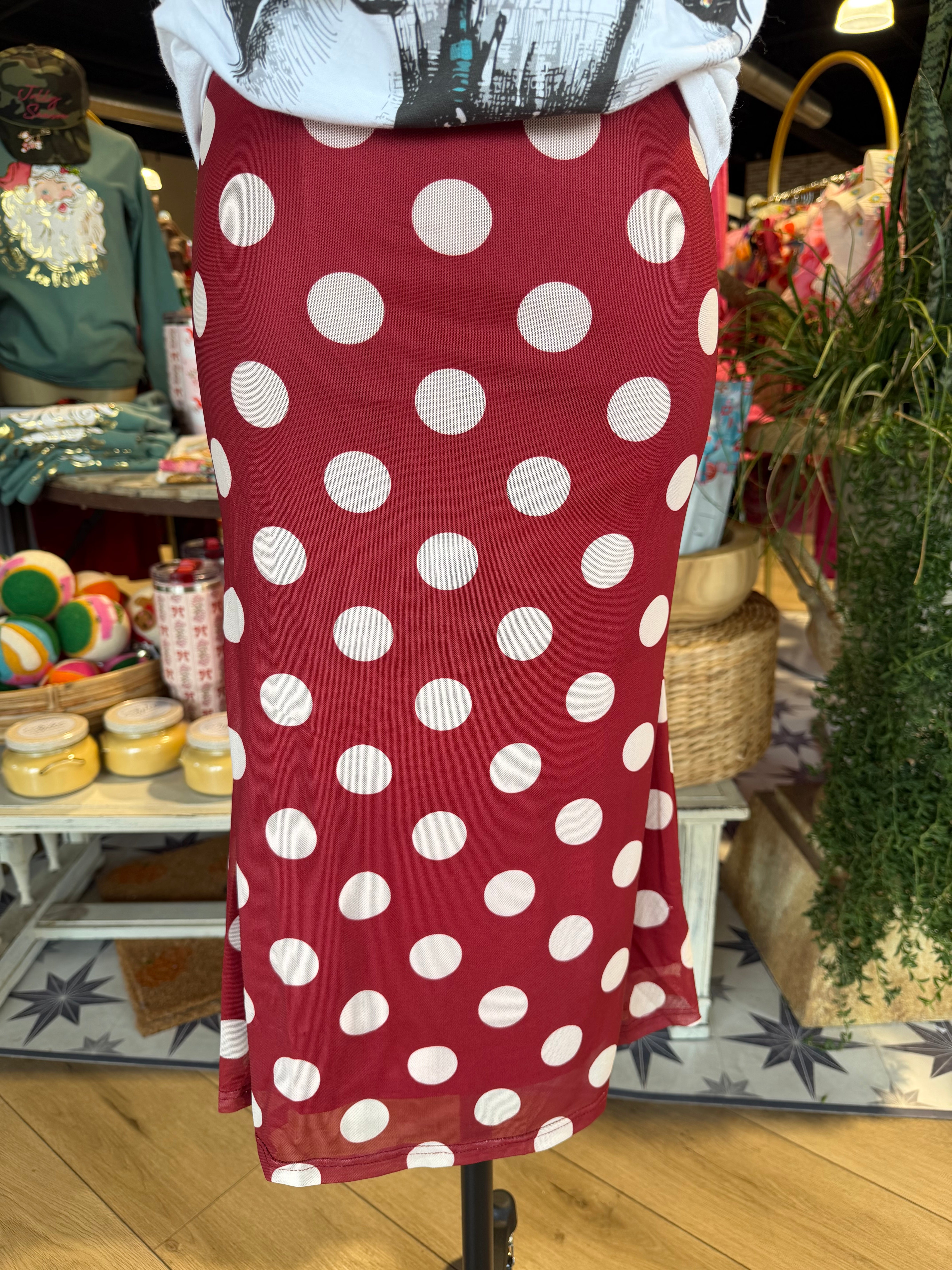 Kylie Polkadot Skirt