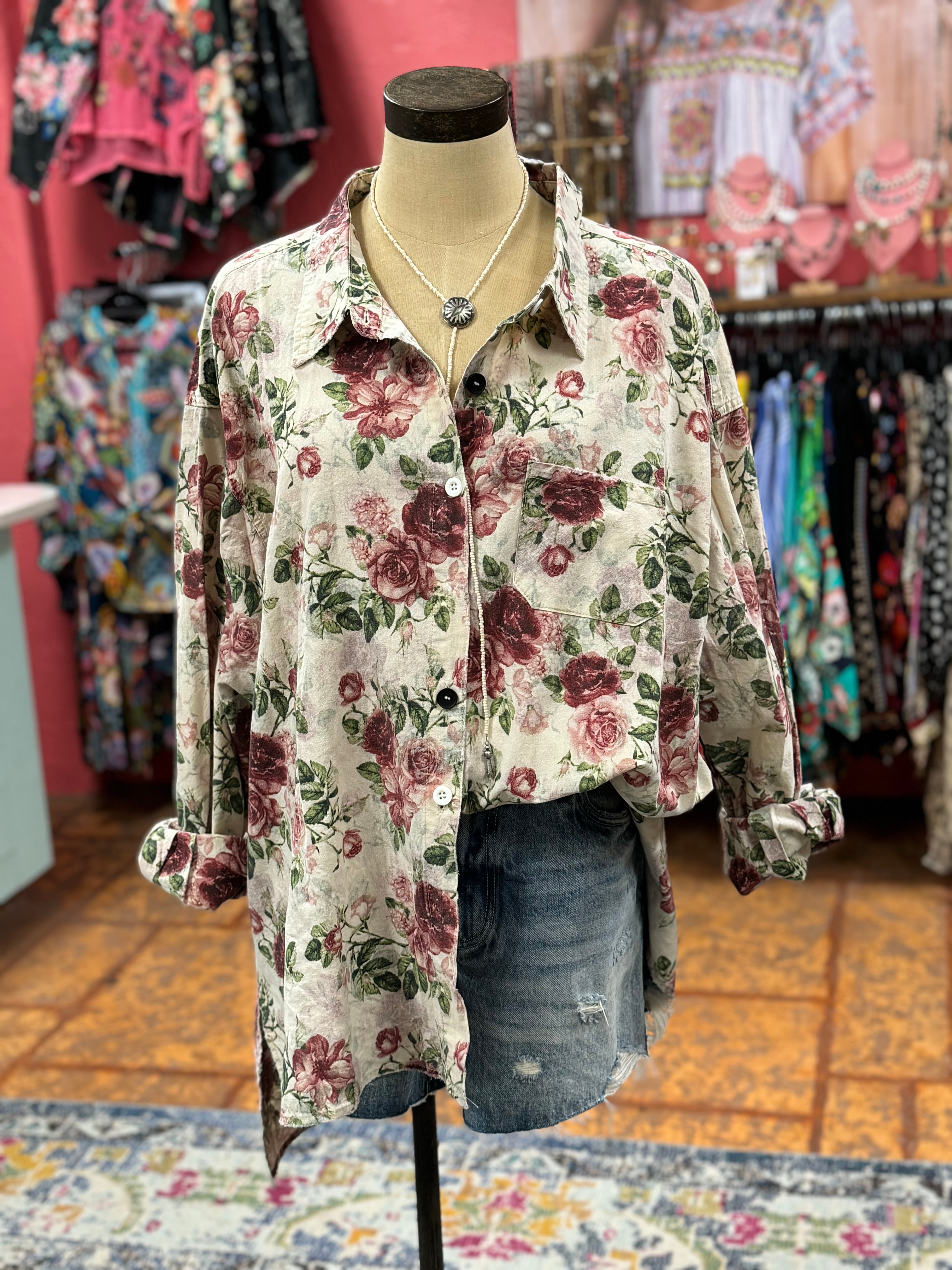 Vintage Rose Top***