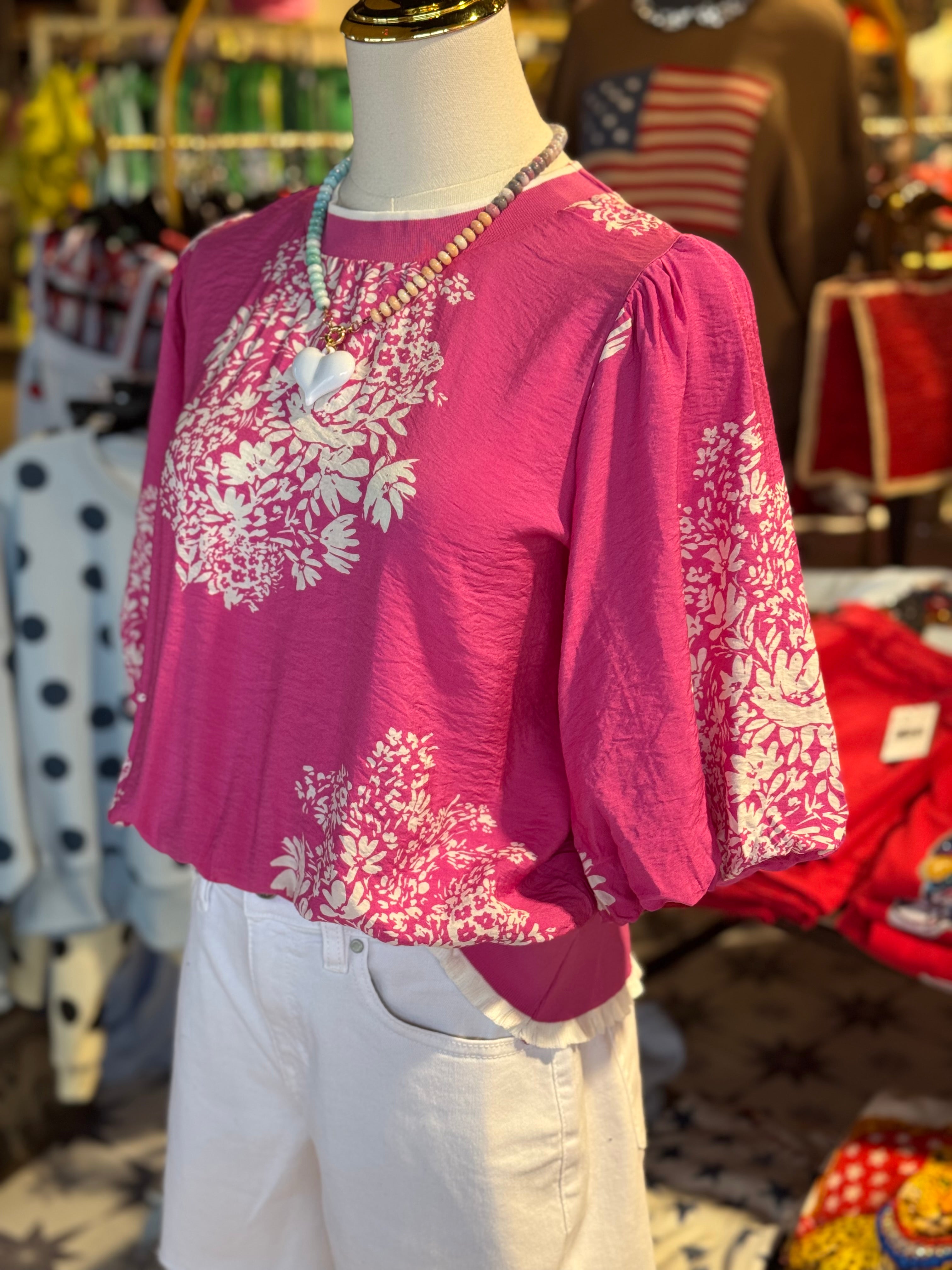 Holly Floral Top