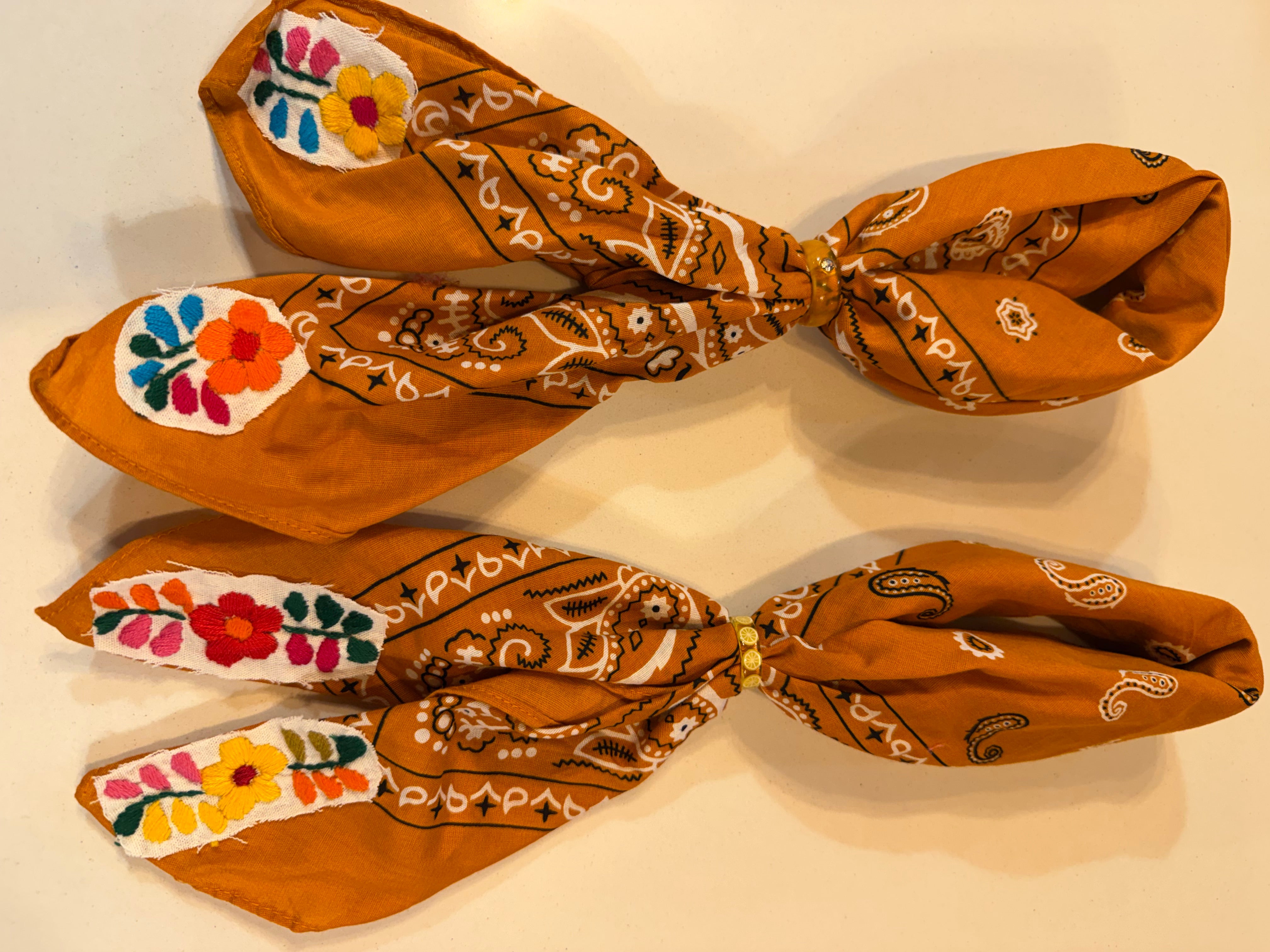 Embellished Bandana with Ring