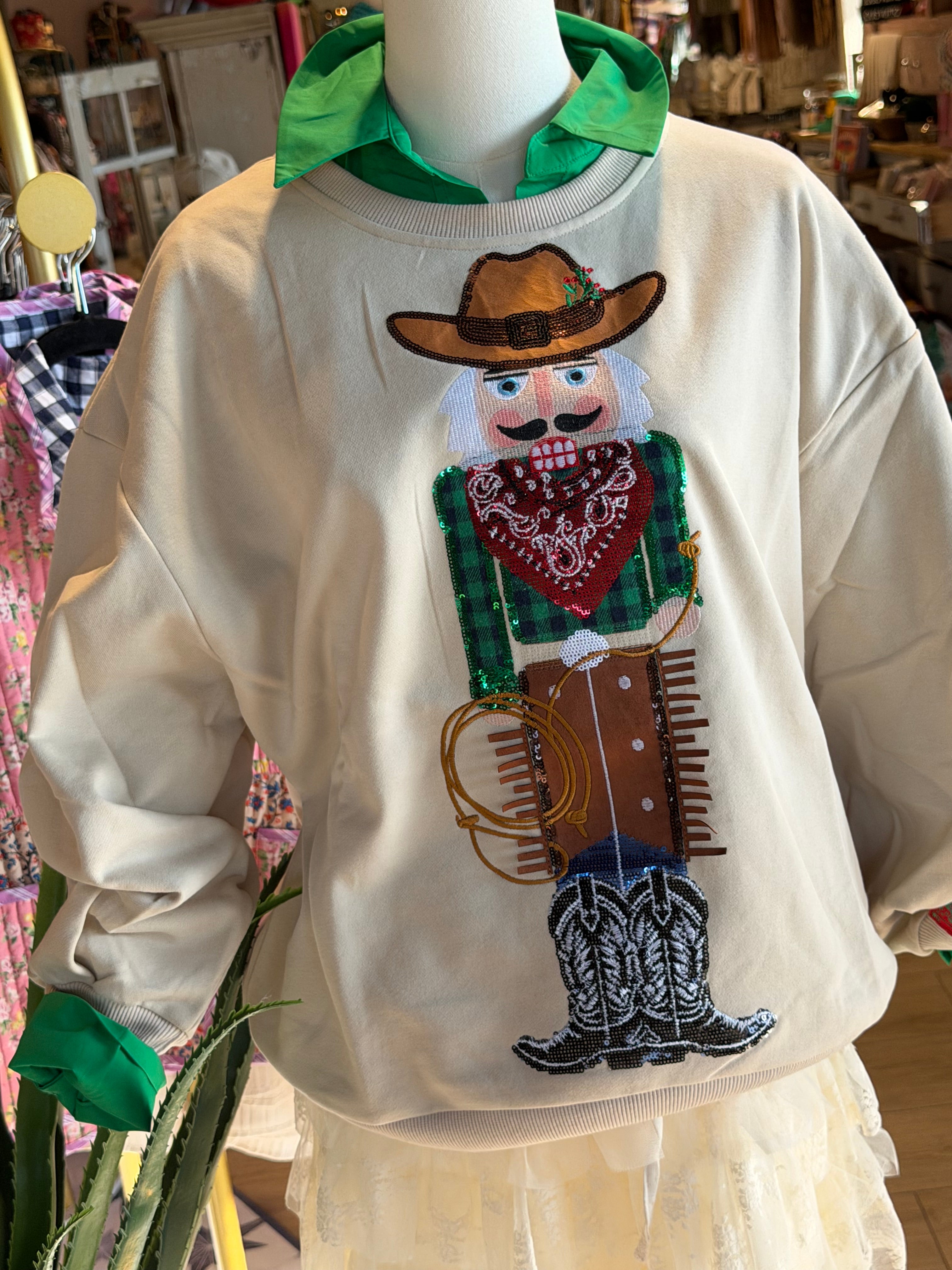 Cowboy Nutcracker sweatshirt