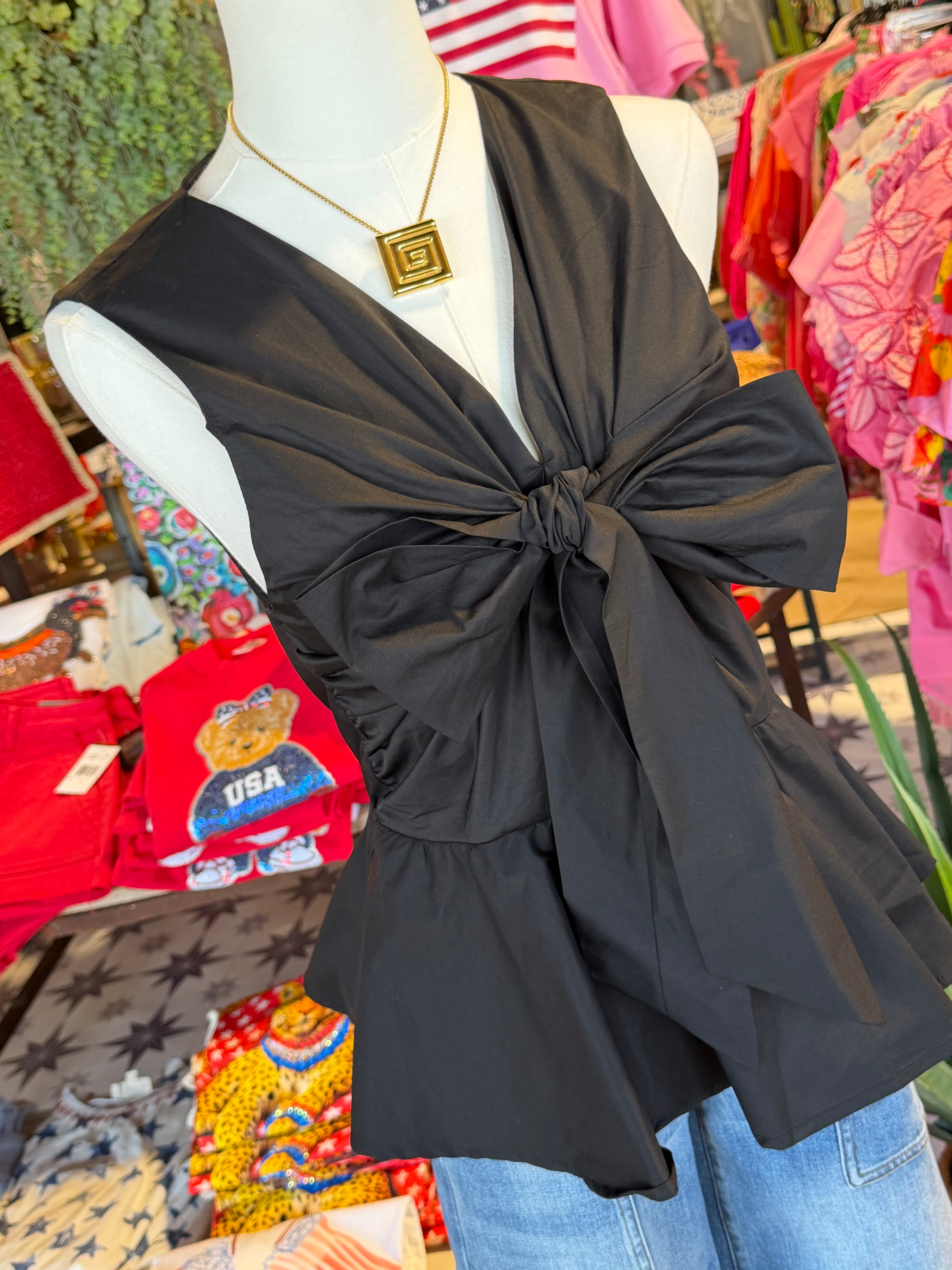 Front Bow Top- 2 Colors