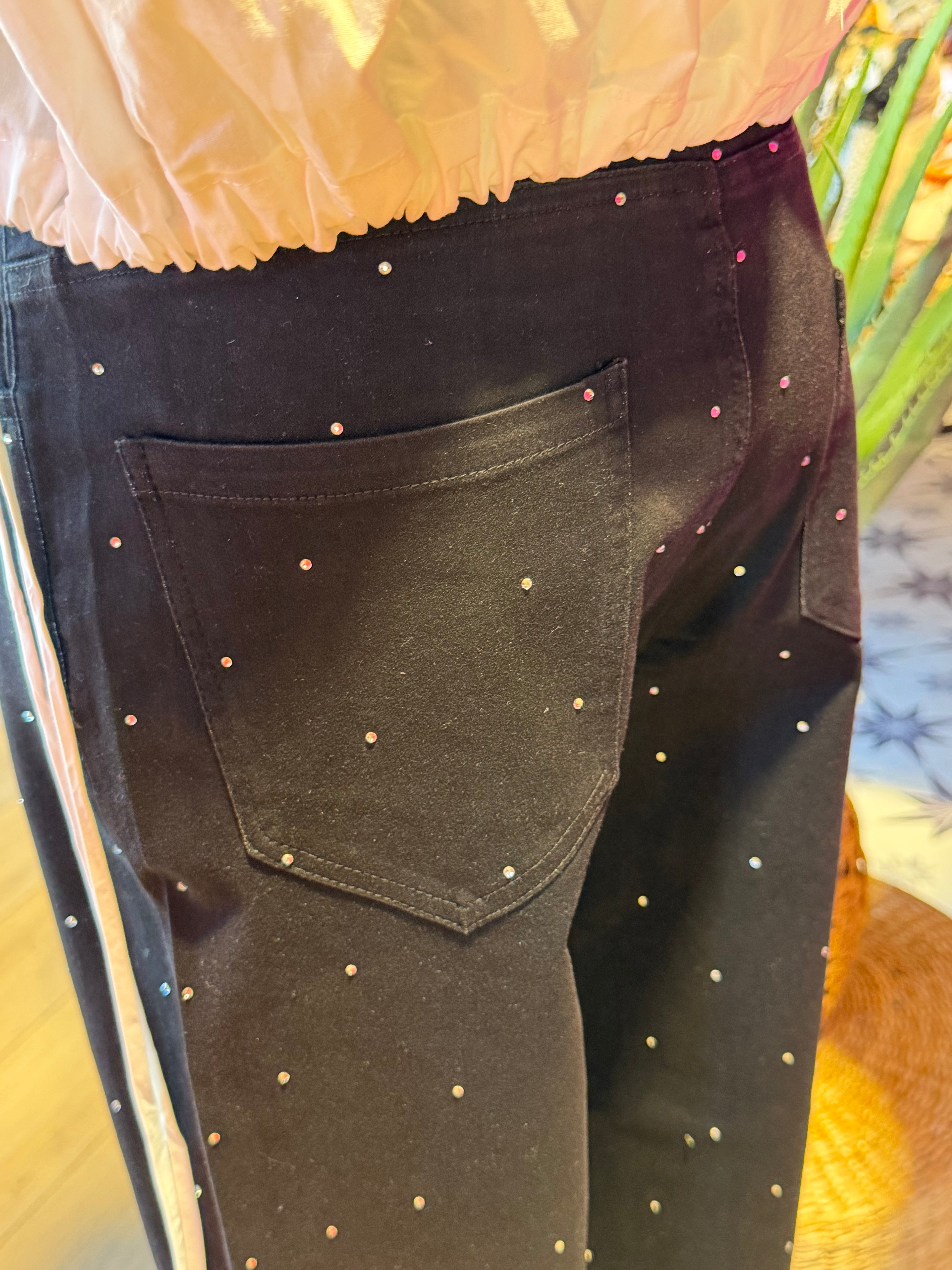 Sprinkled Rhinestone Jeans