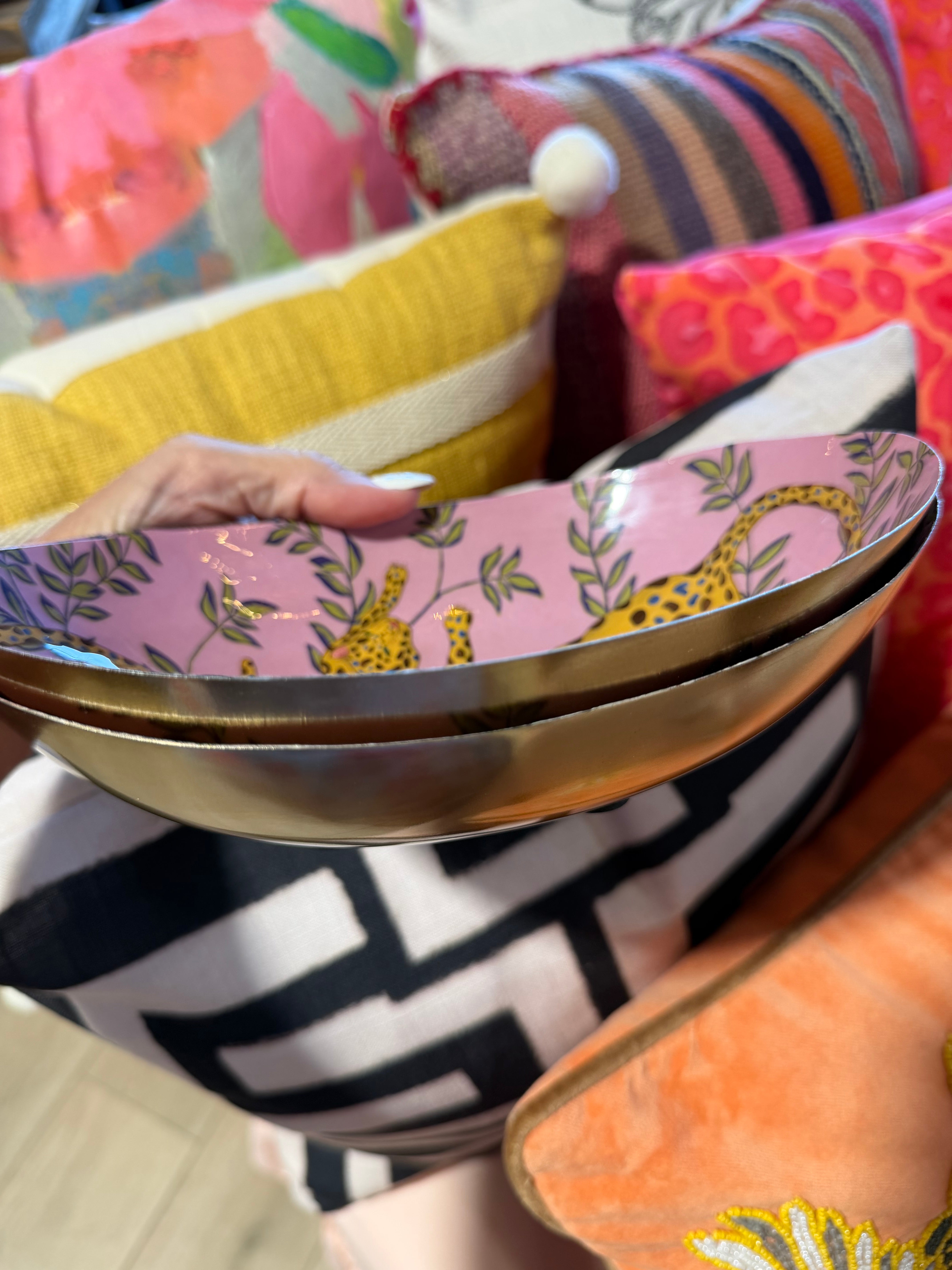 Lavender Leopard Bowl