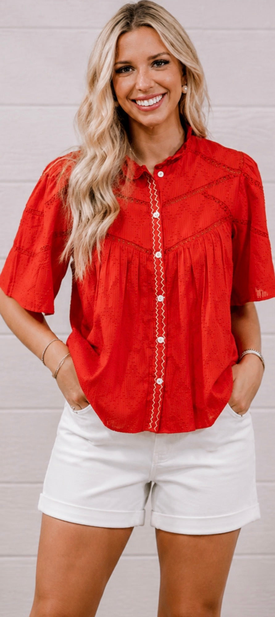 Paige Top- Red