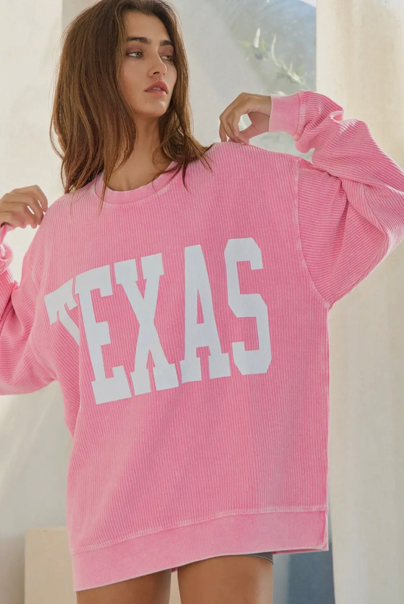 Pink Texas Sweatshirt