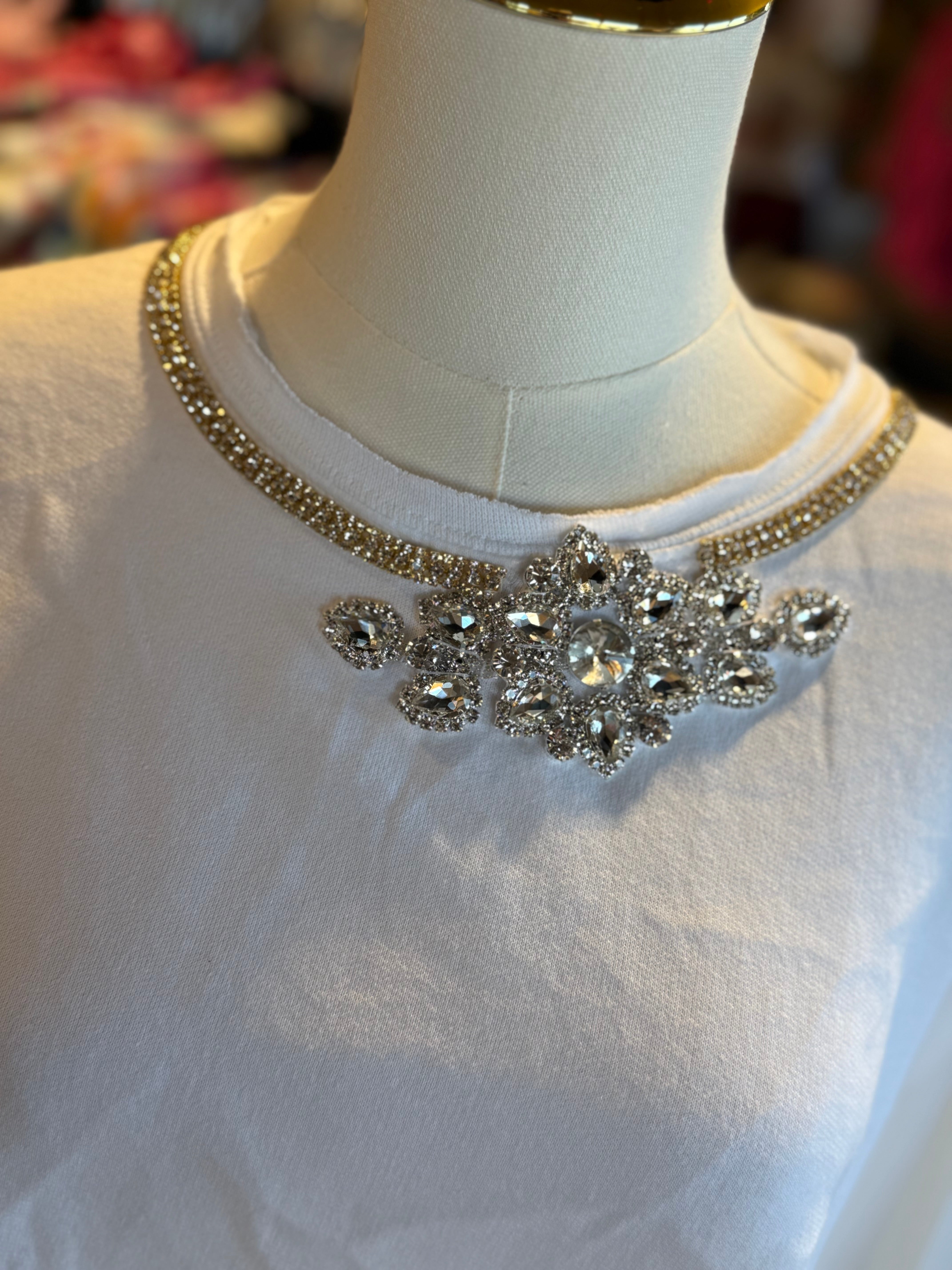 Crystal Embellished Sweater ( 2 Colors)