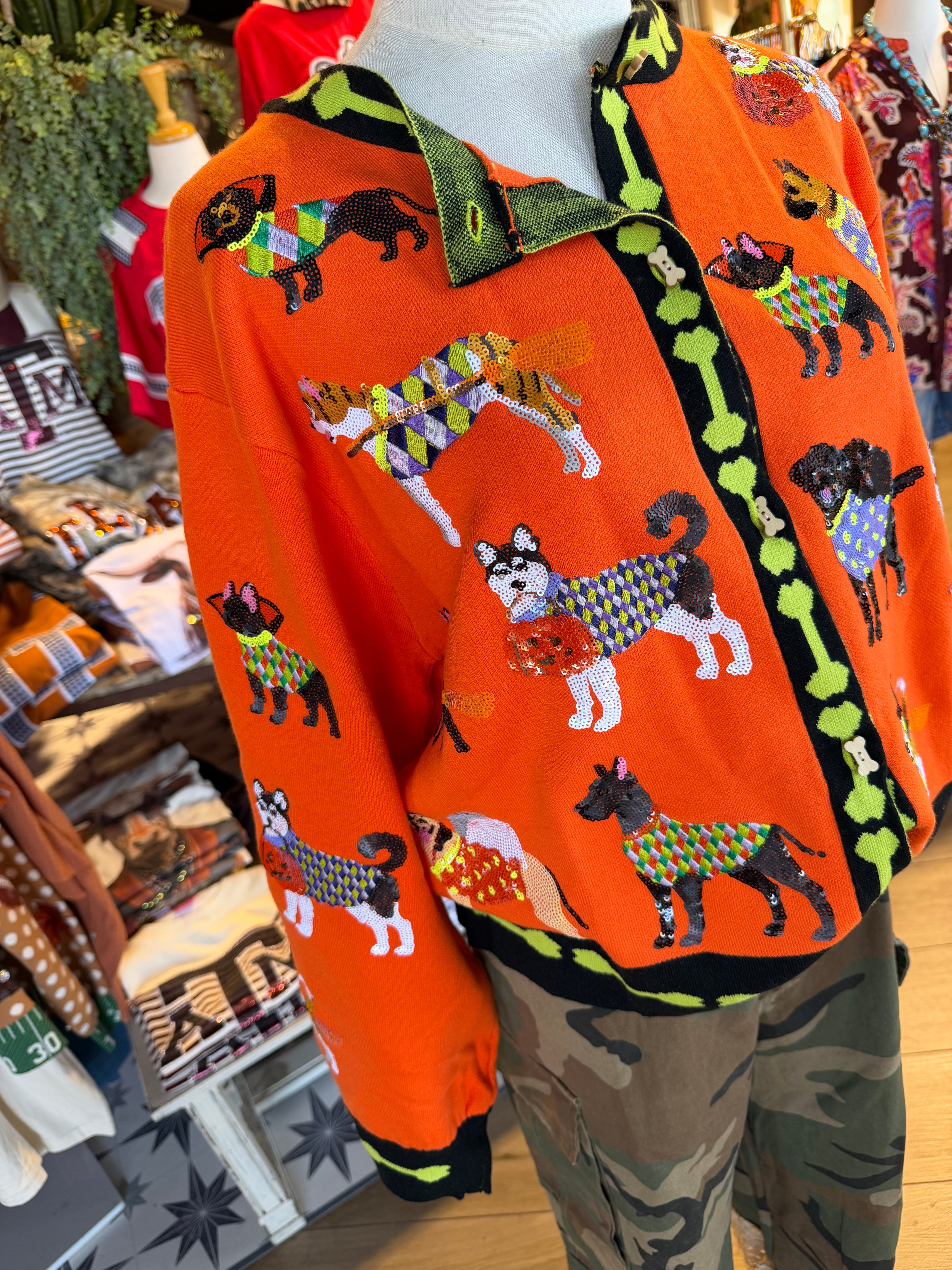 Halloween Dogs Cardigan