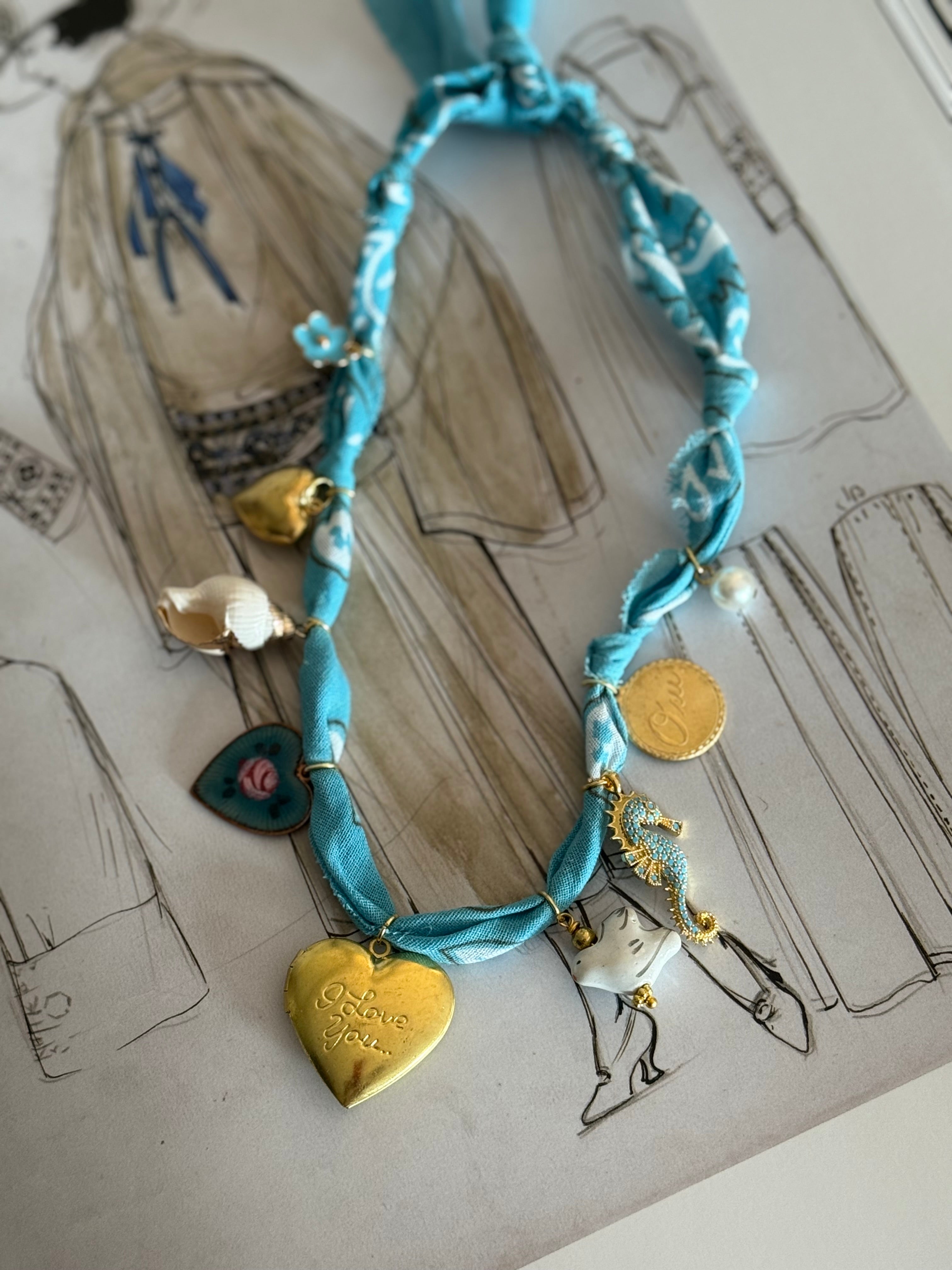 White Dove Charm Necklace