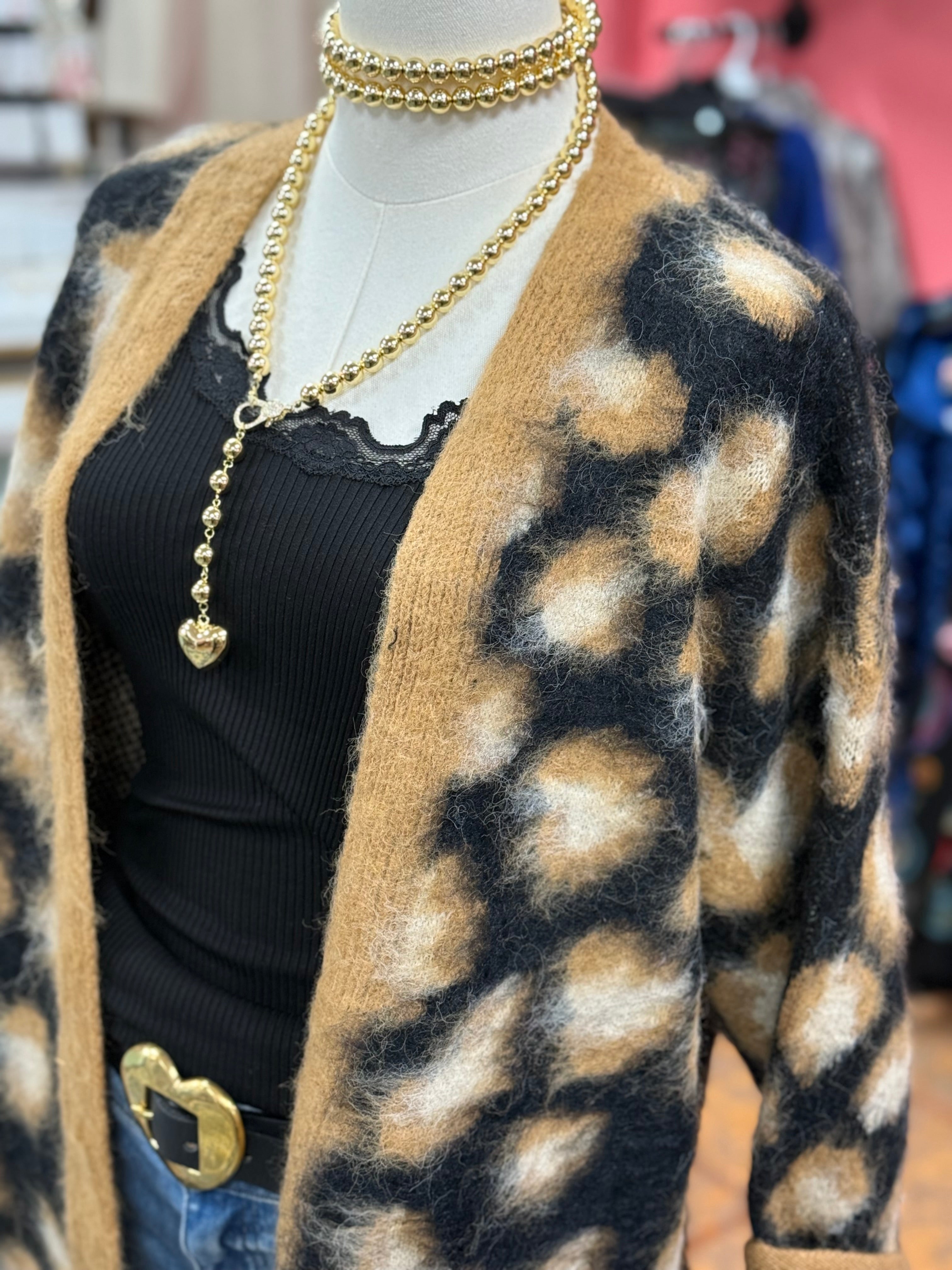 Leopard Print Cardigan