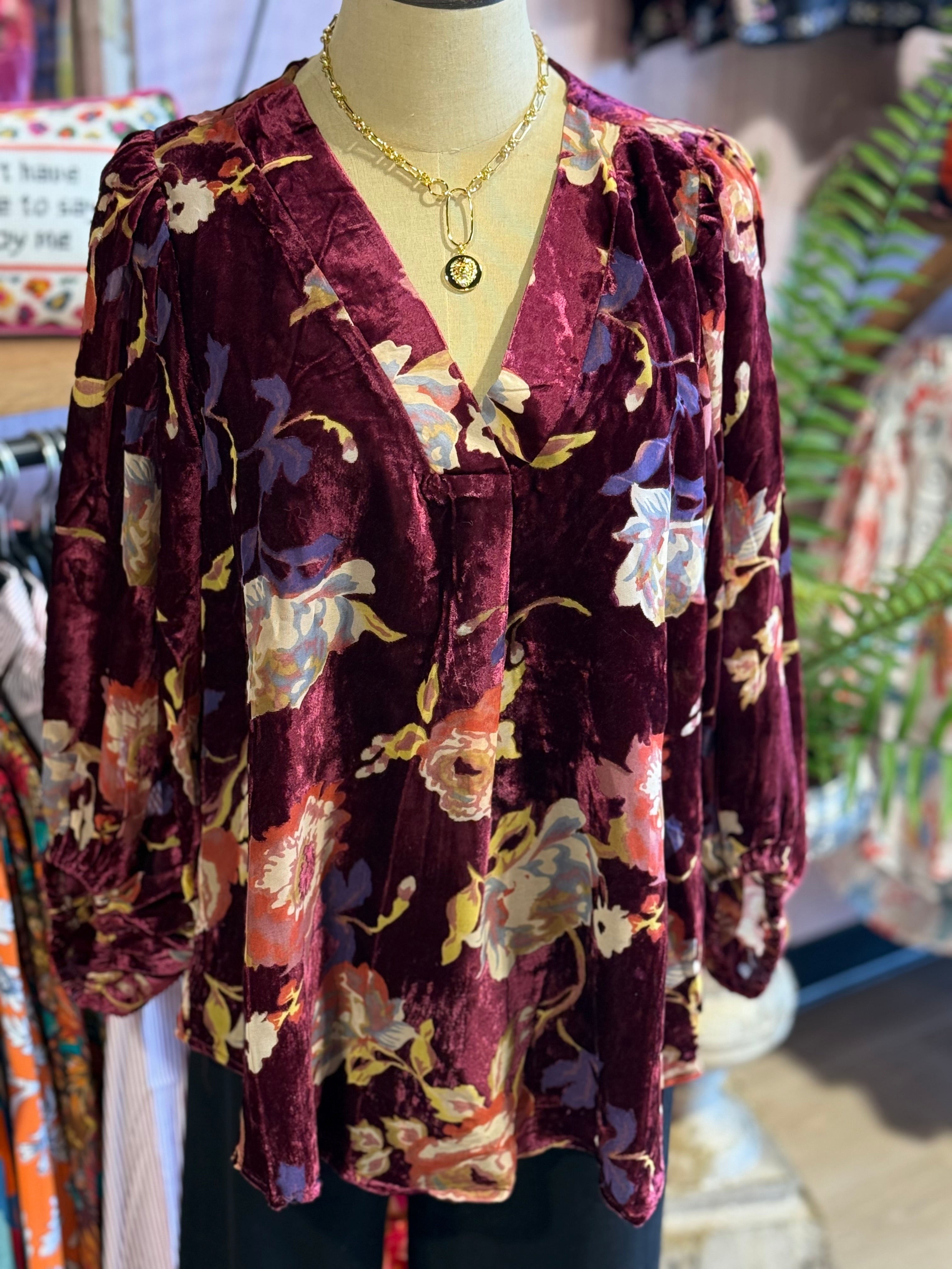 Brittany Ann Velvet Top