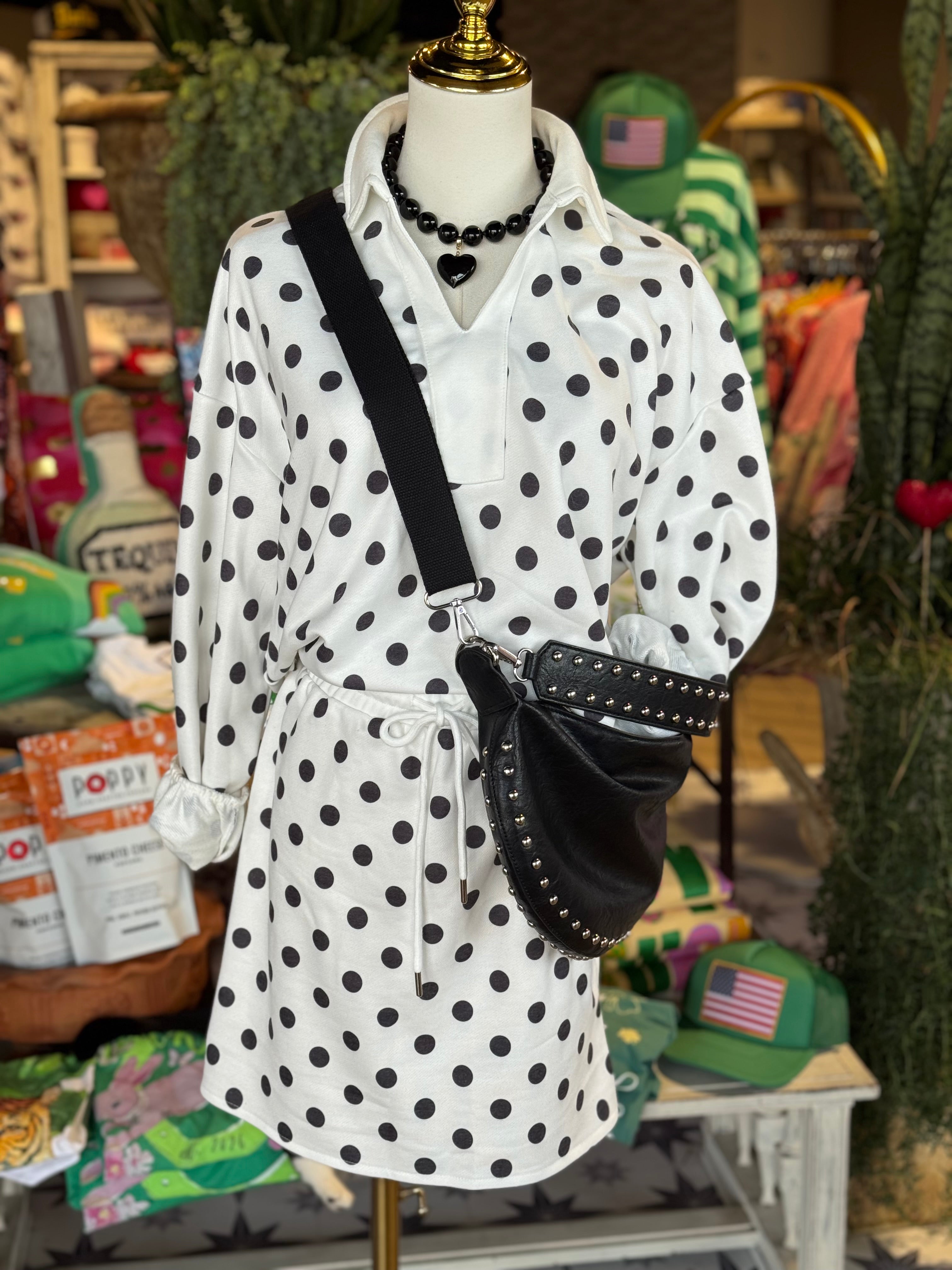 Polka Dot Skirt Set ( 2 colors)