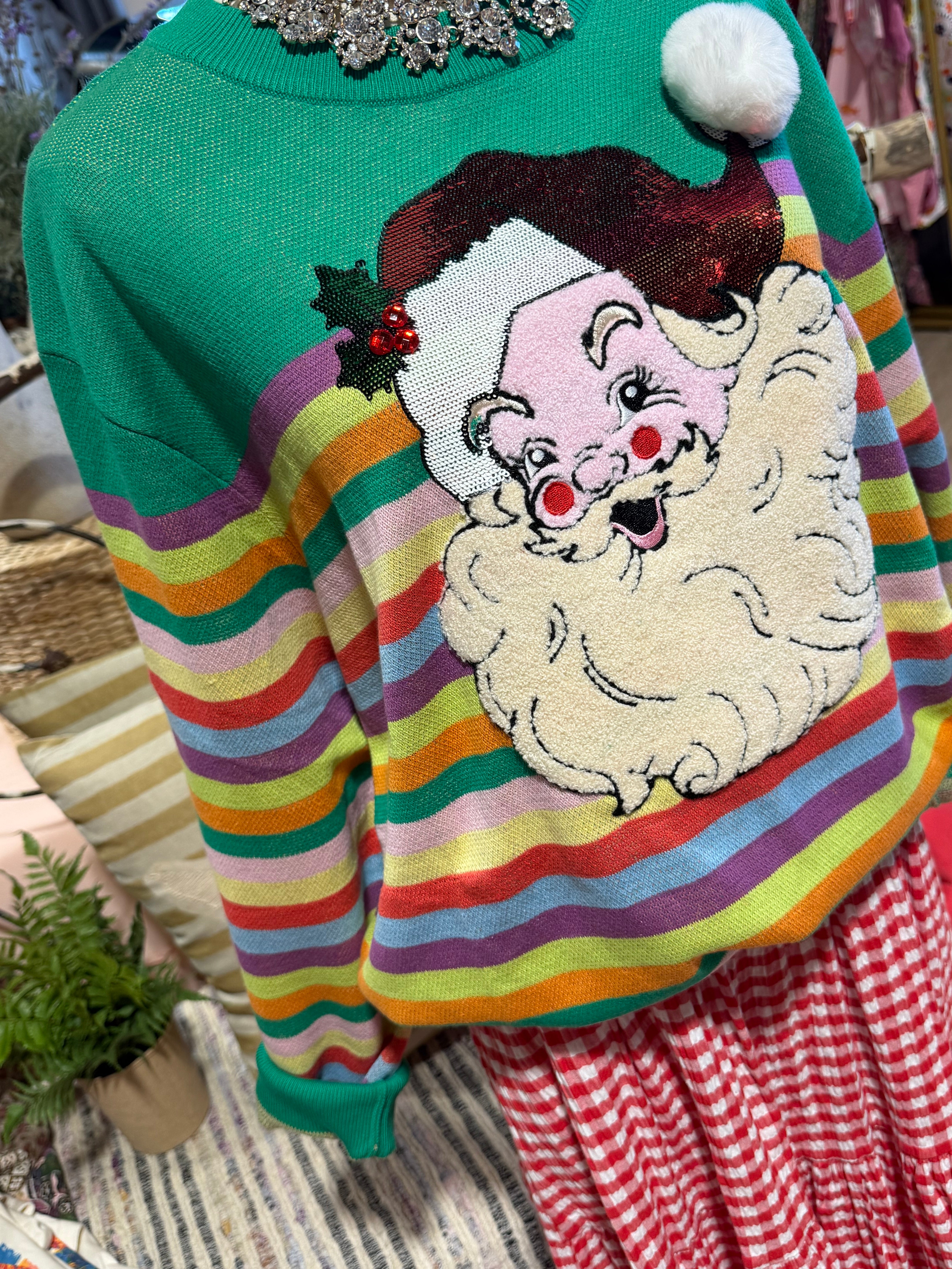 Stripe Santa Sweater
