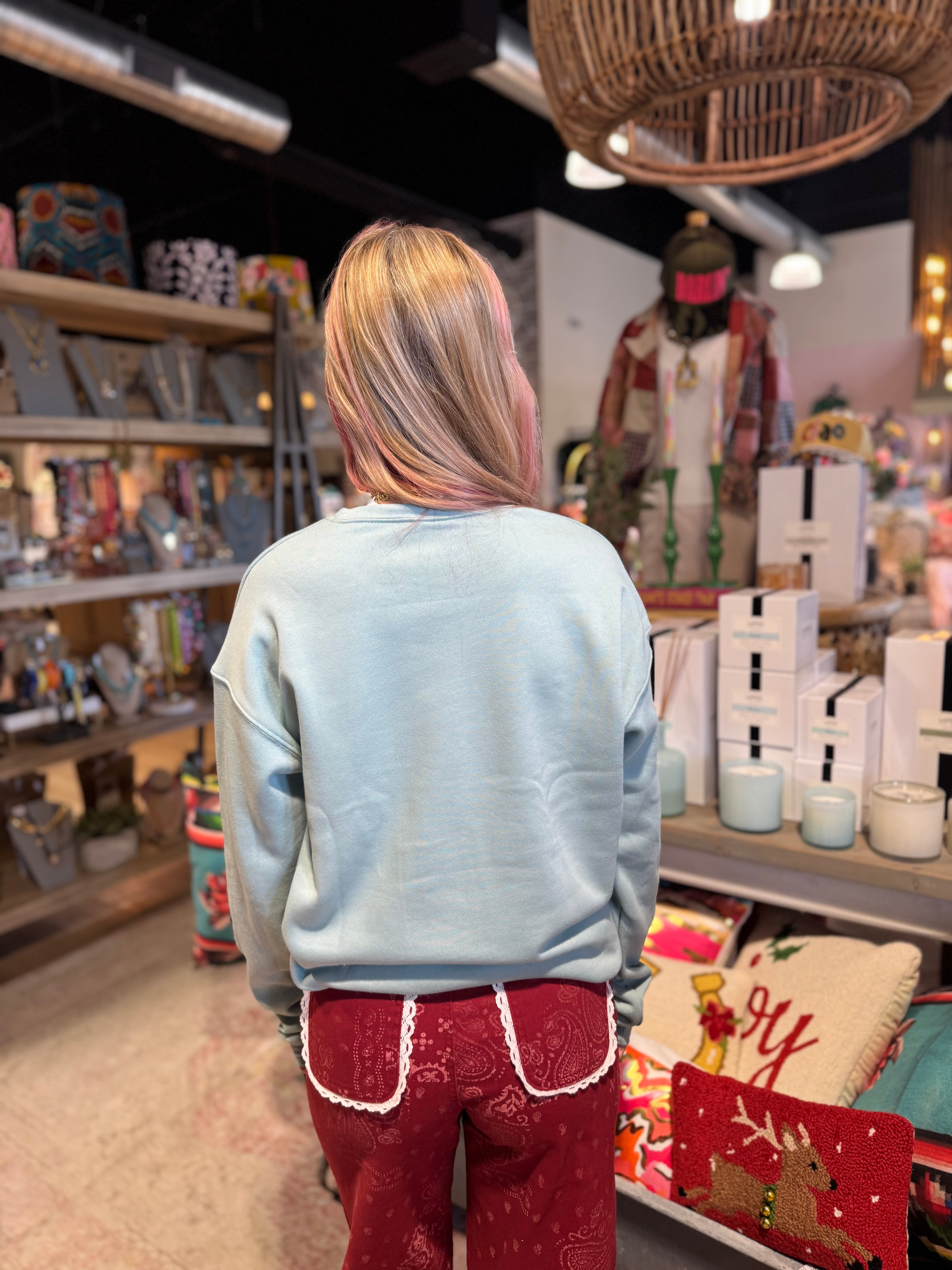 Folk Art  Heart Sweatshirt
