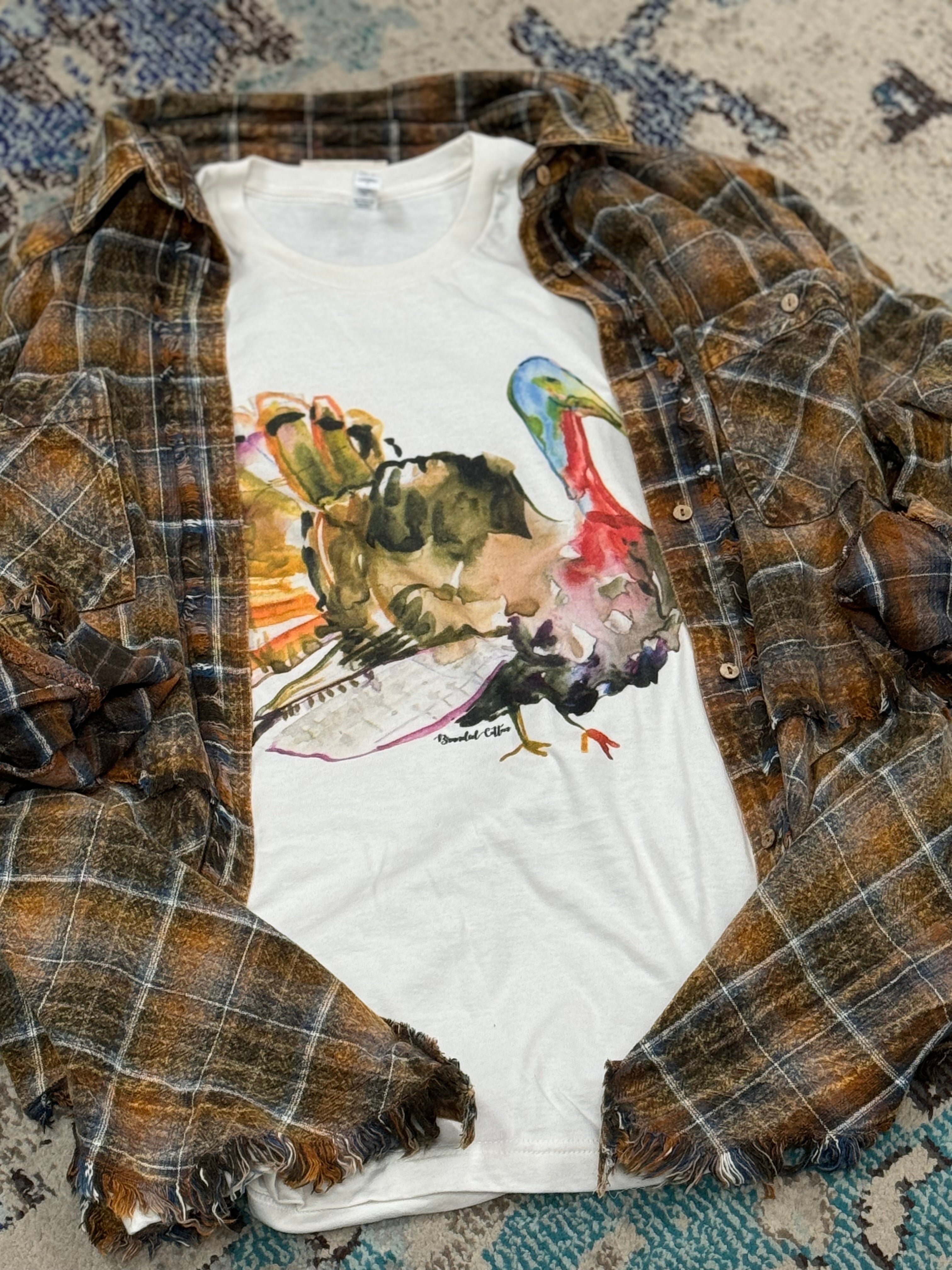 Watercolor Turkey Tee***