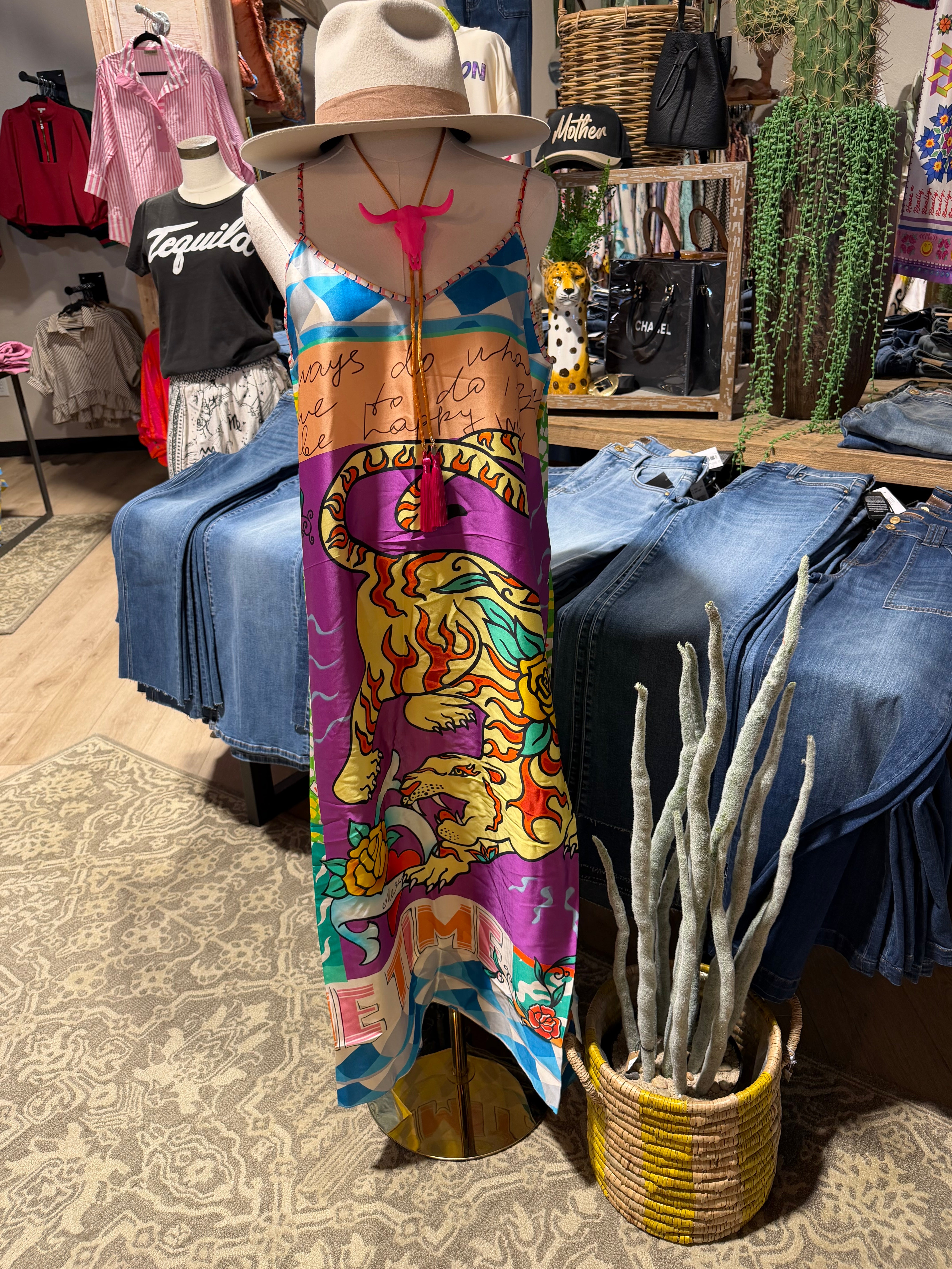 Me Time Dragon Camisole Dress