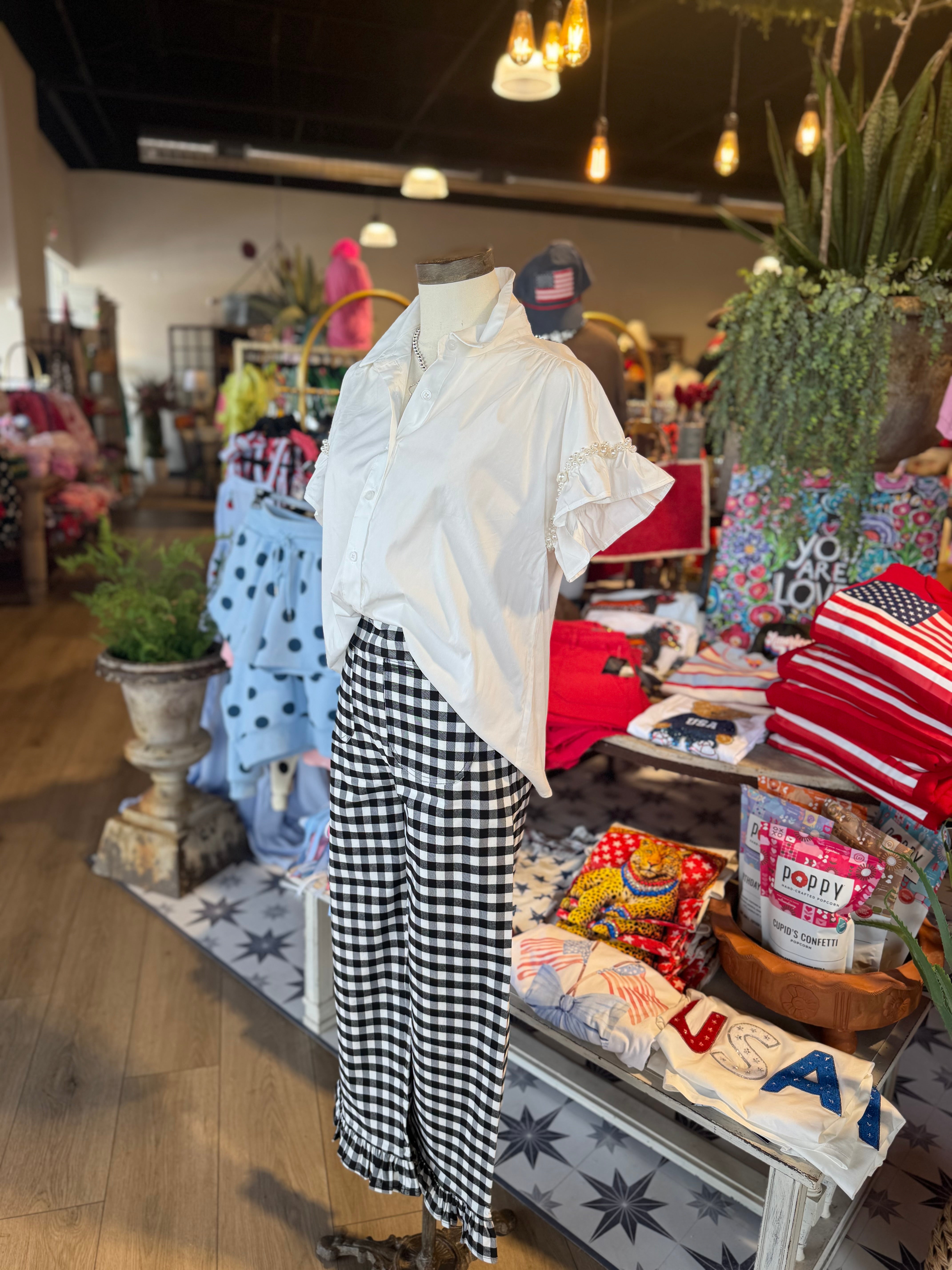 Gina Gingham Pants