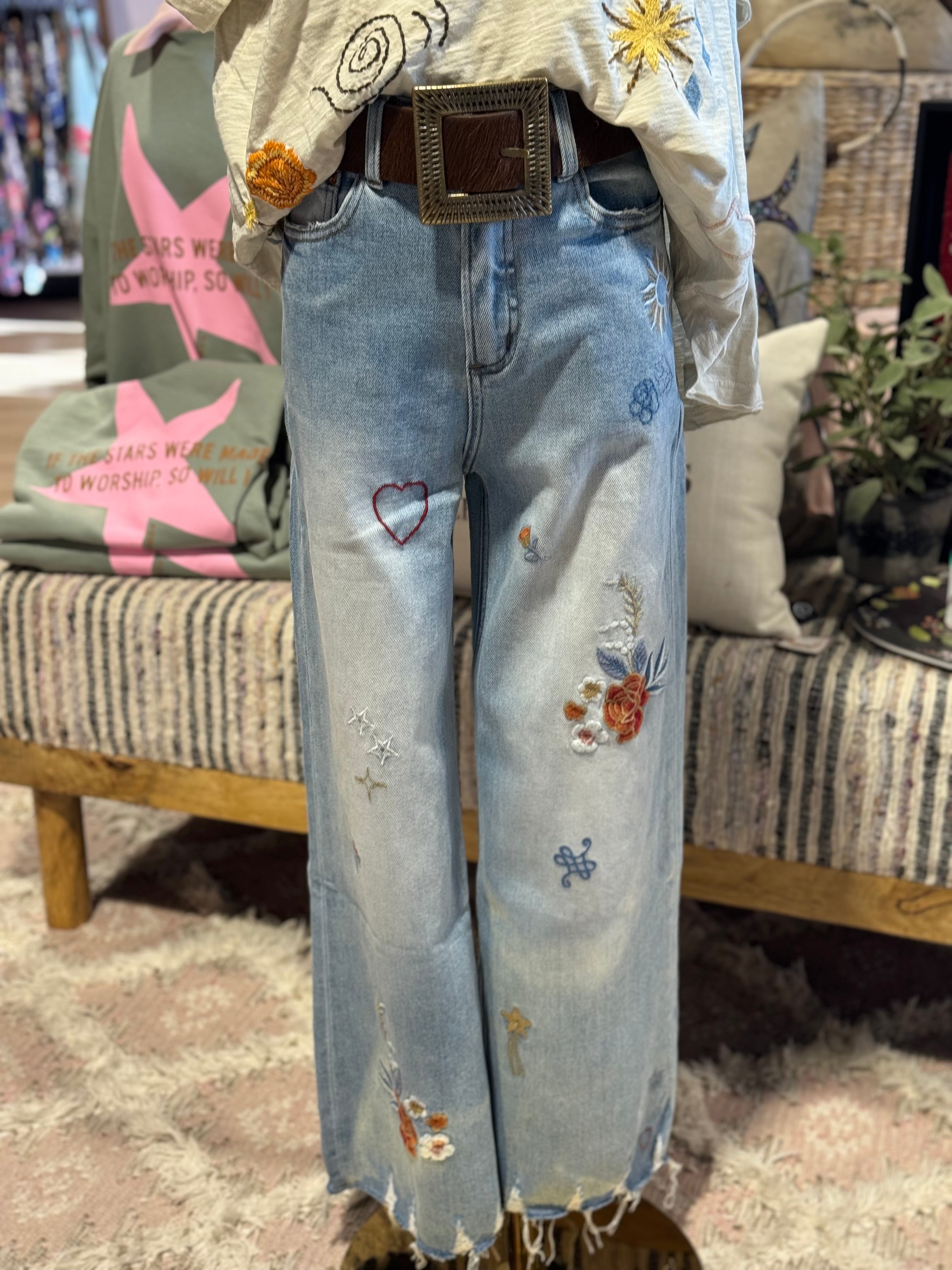 Tori Embroidered Jean